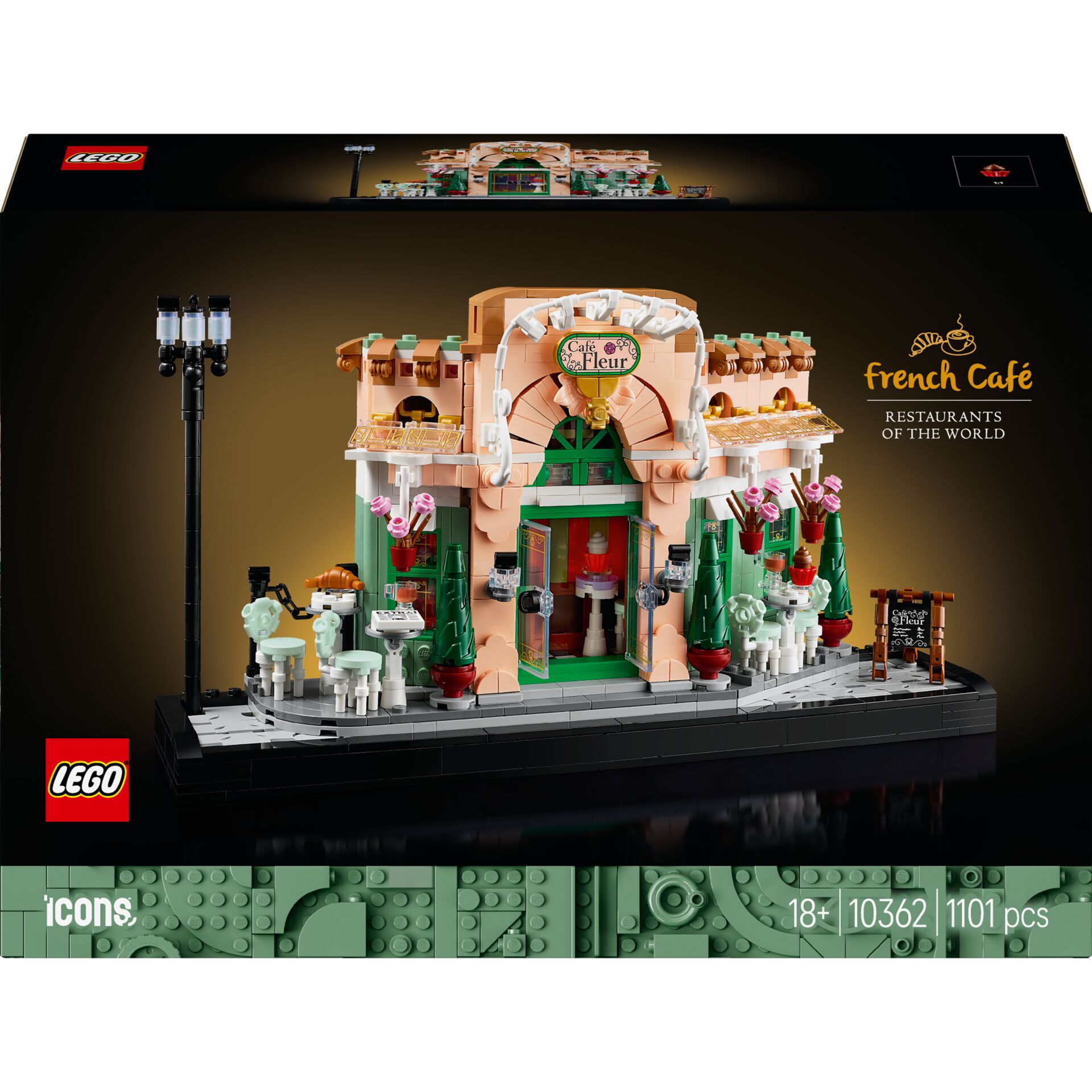Lego, Cafe de Fleur, Restaurant, Fassade, Miniatur
