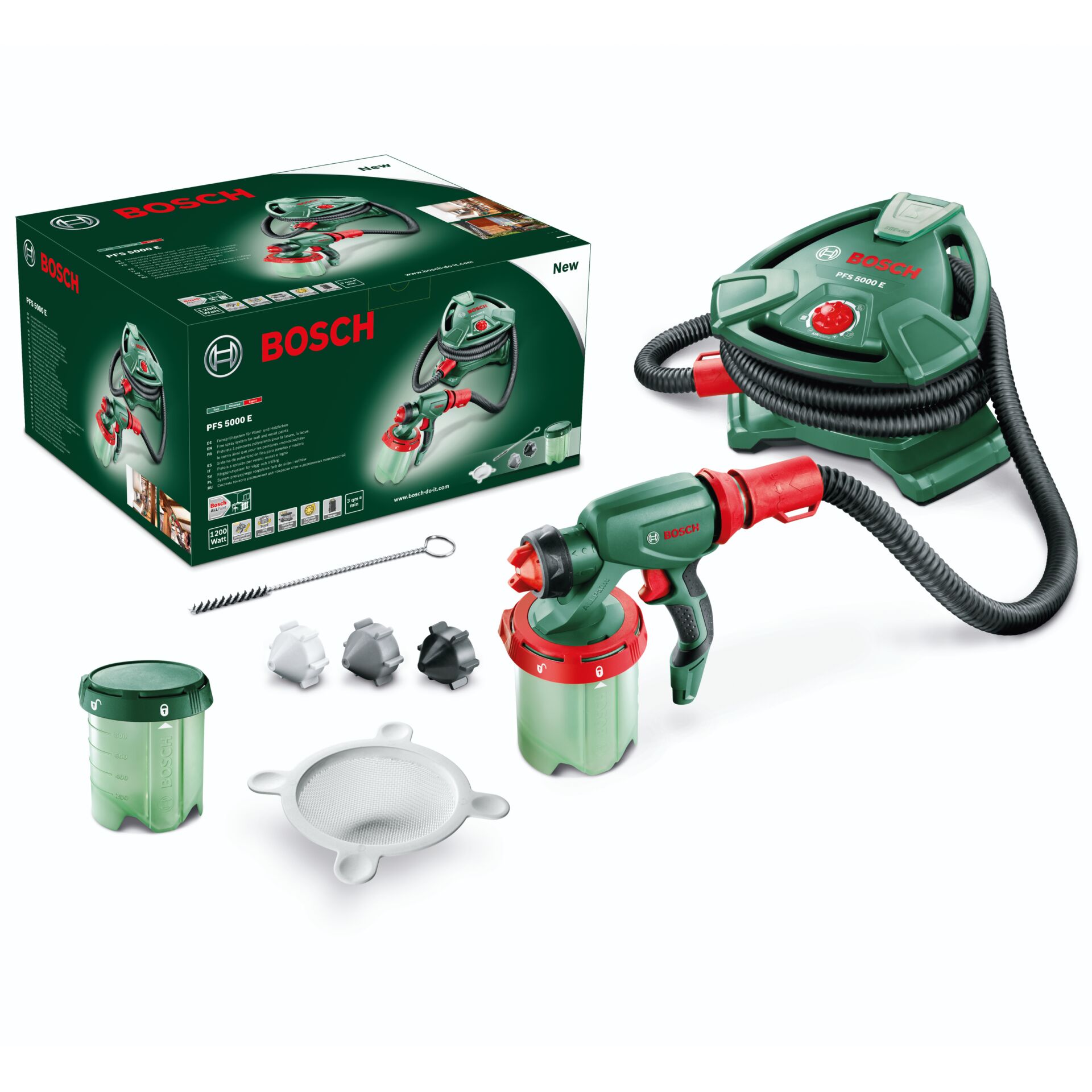 Werkzeugset, Vakuumierer, Sprayfuge, Bosch PFS 5000 E, Kompaktes Set