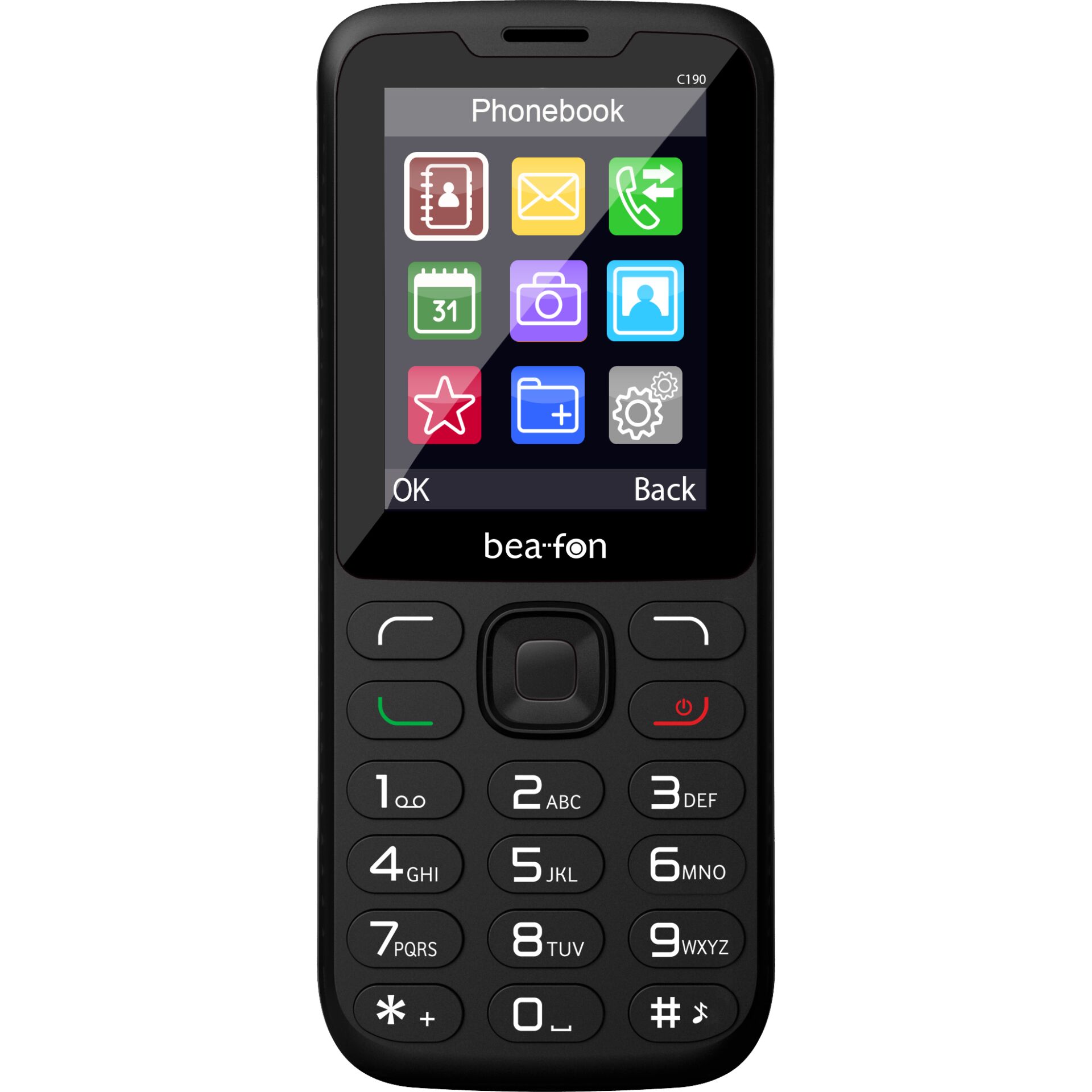 Handy, Klapphandy, Touchscreen, QWERTY-Alternative, Bea-fon-Design