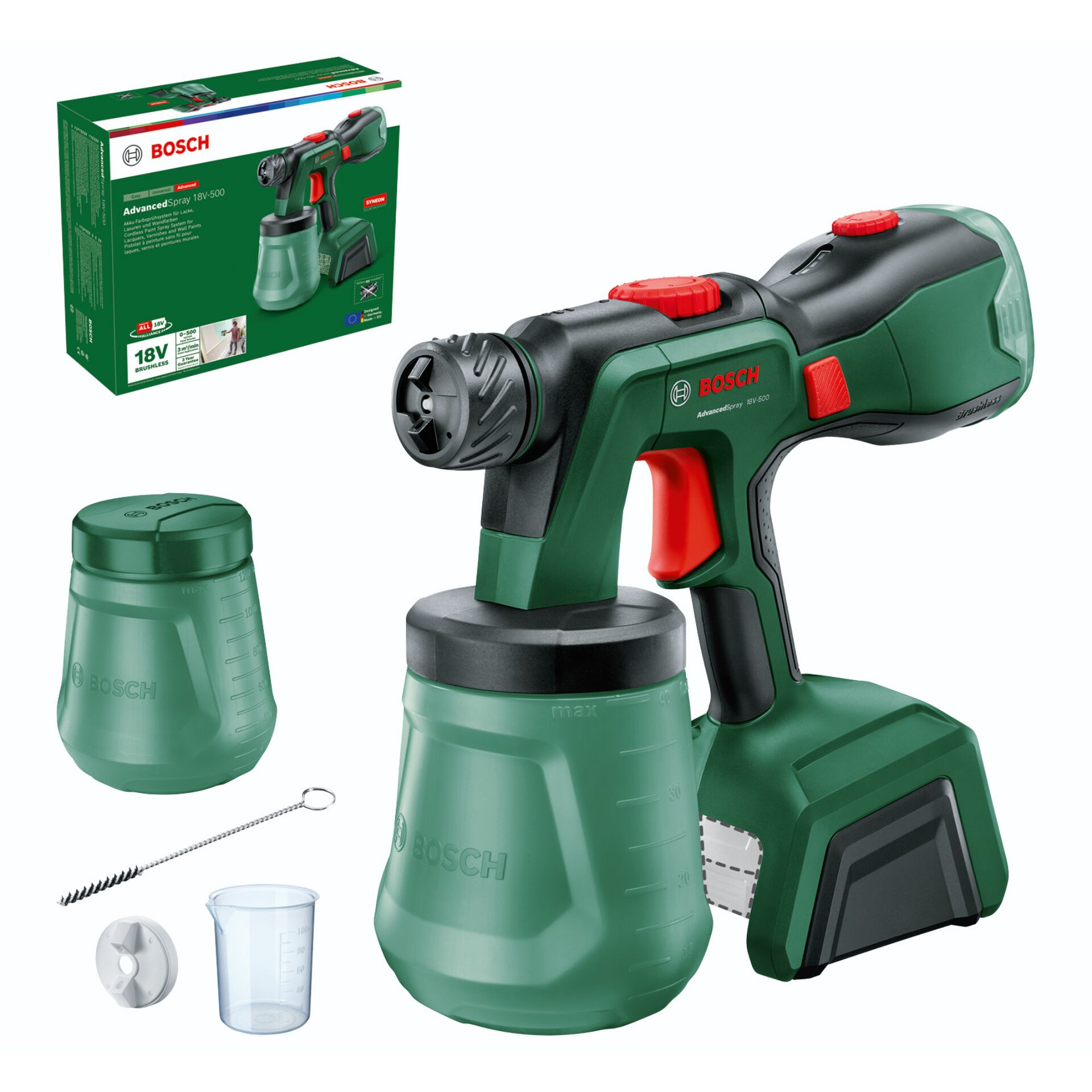 Akku-Pistole, Sprühpistole, 18V, Bosch, Nasssprühgerät
