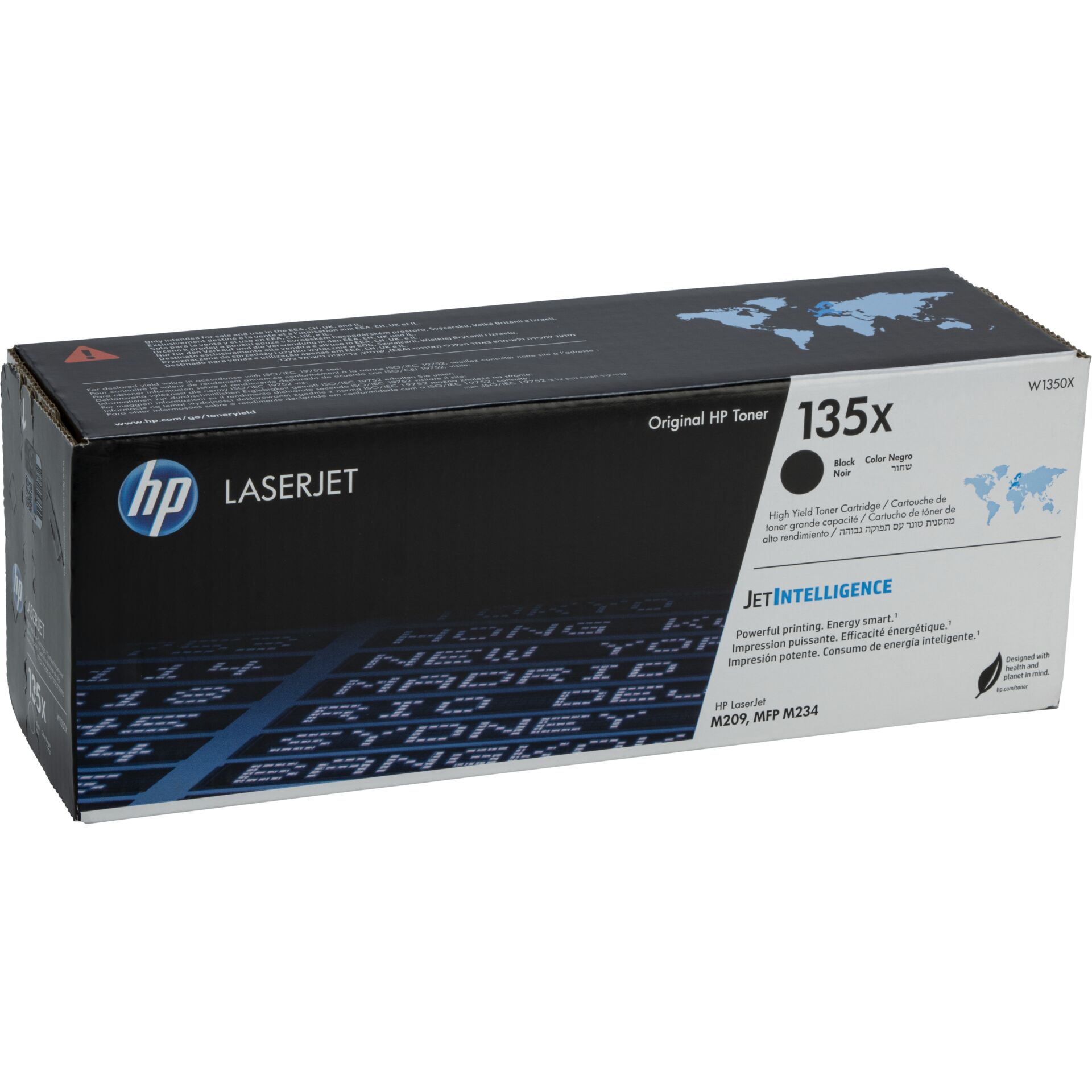 Computerausrüstung, Elektronik, Hardware, Text, Bildschirm, Toner, HP, JetIntelligence, 135x, LaserJet