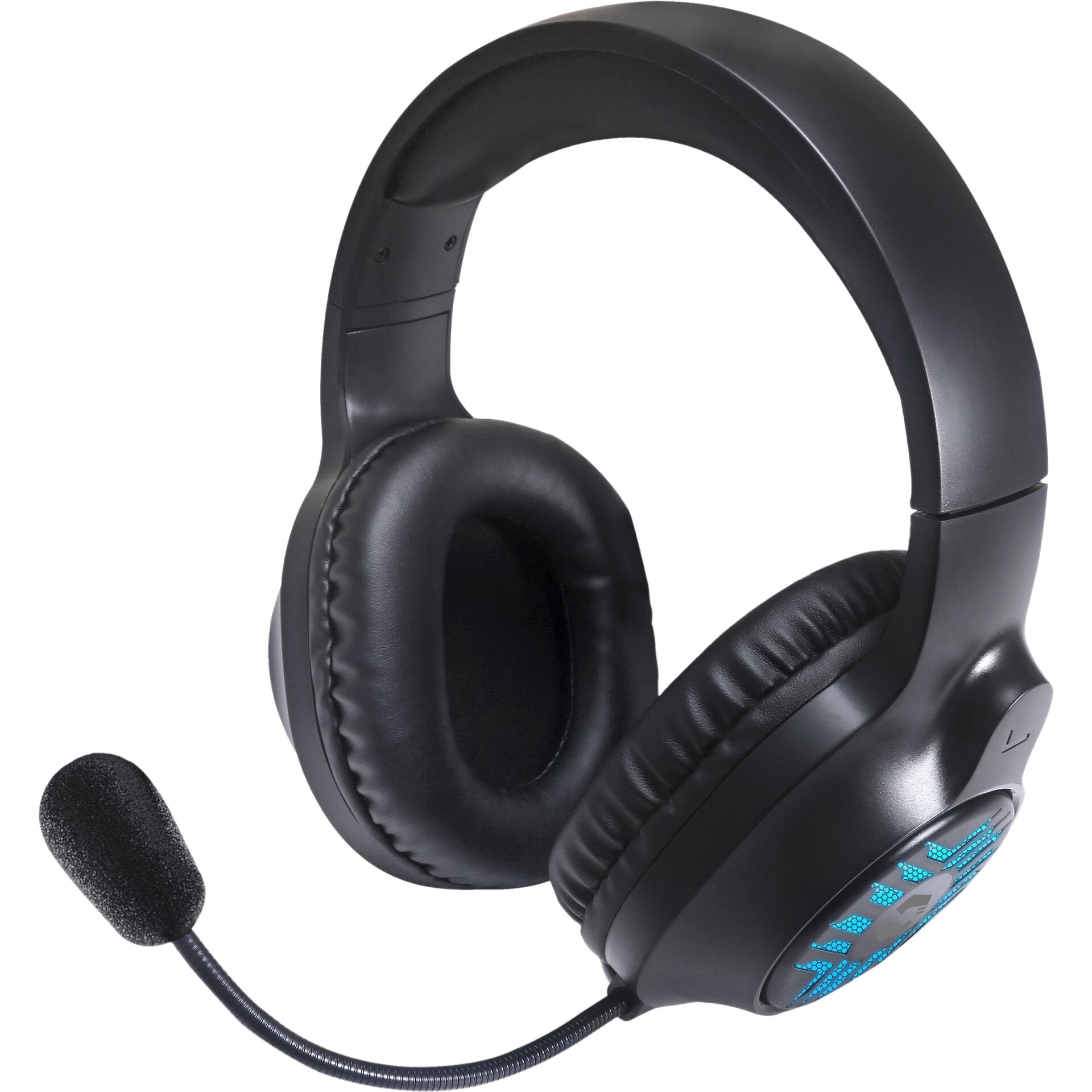 Kopfhörer, Gaming-Headset, Mikrofon, Over-Ear, Schwarz