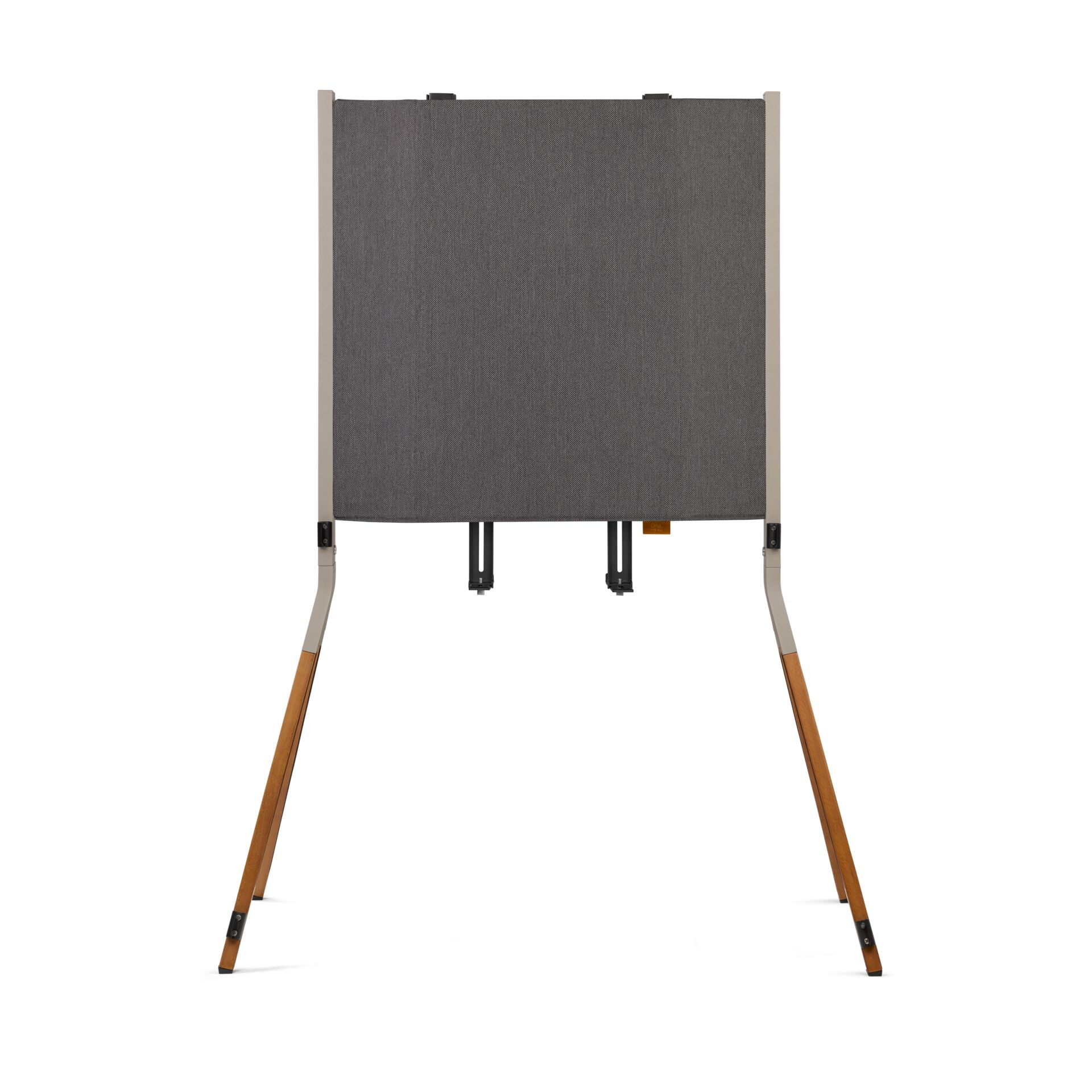 Sessel, Klappstuhl, Bezugsgestell, Holzbeine, Grau