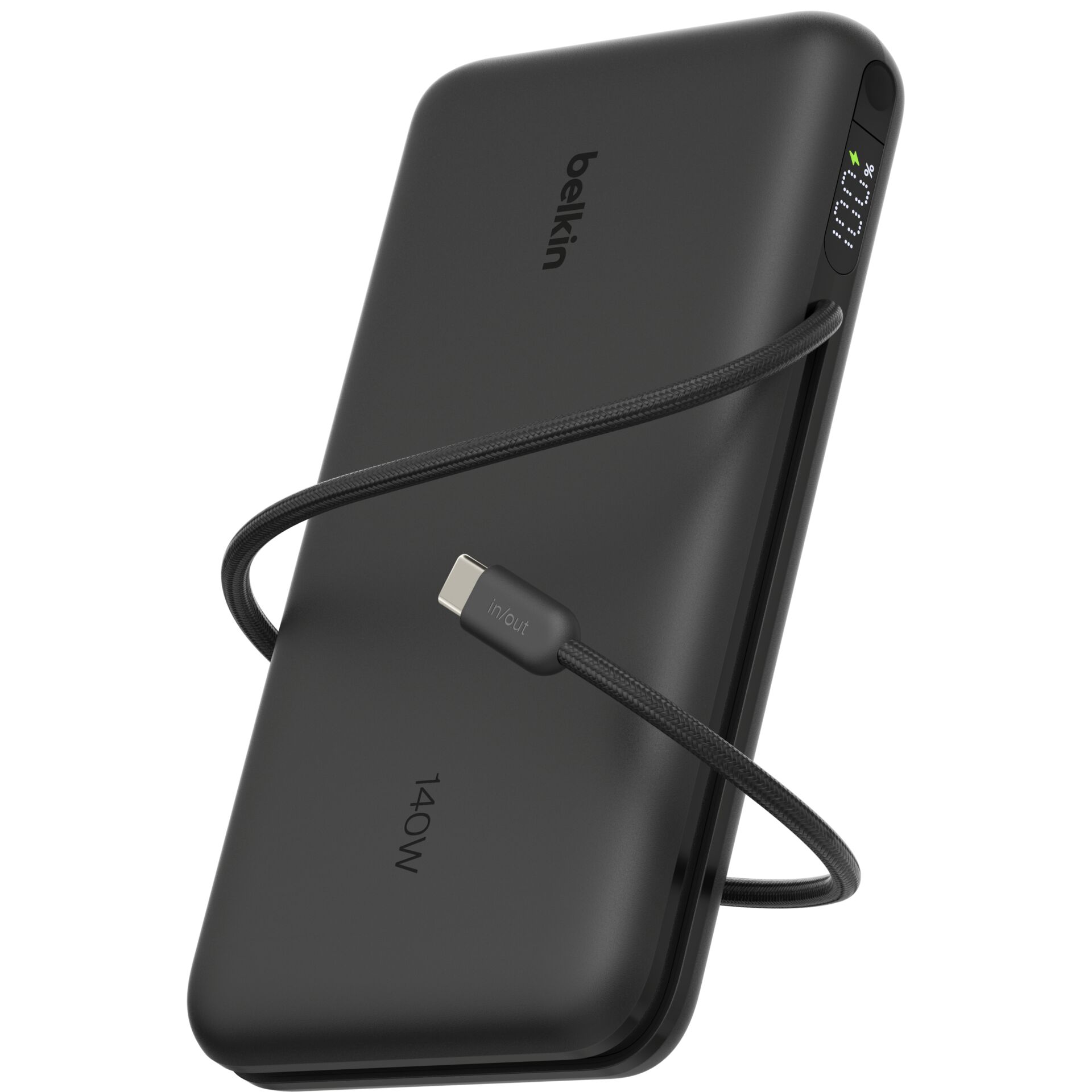 Power Bank, 3200mAh?, leicht, Ladekabel, schwarz