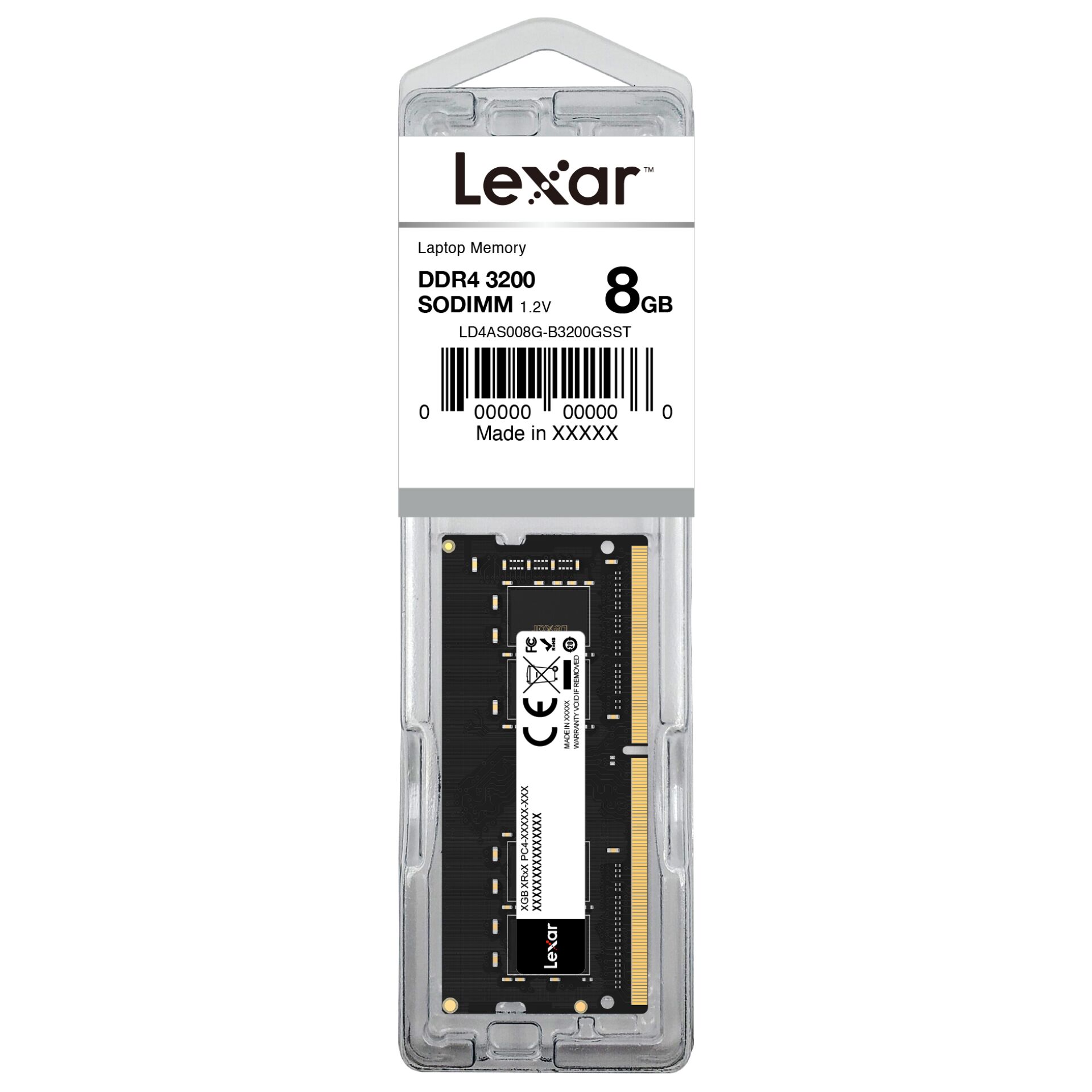 RAM,  DDR4, 8GB, SO-DIMM, Laptop memory