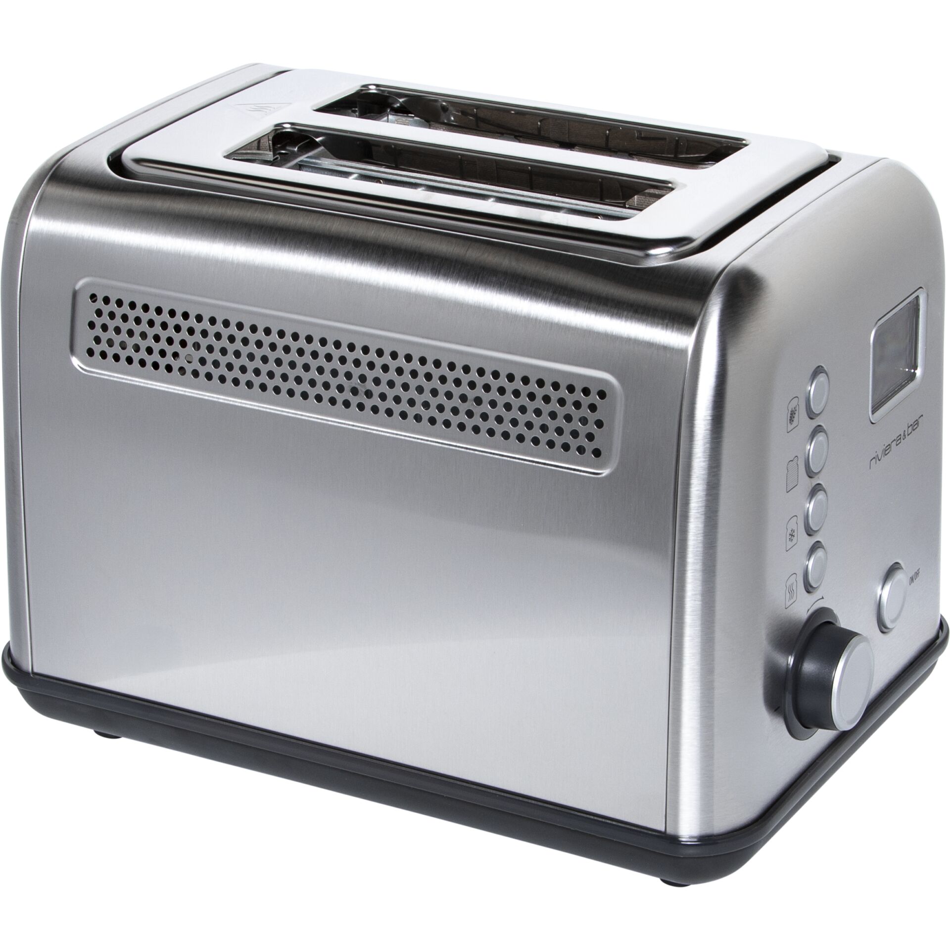 Toaster, Edelstahl, 2-Scheiben, Pop-up, Gebürstetes Metall