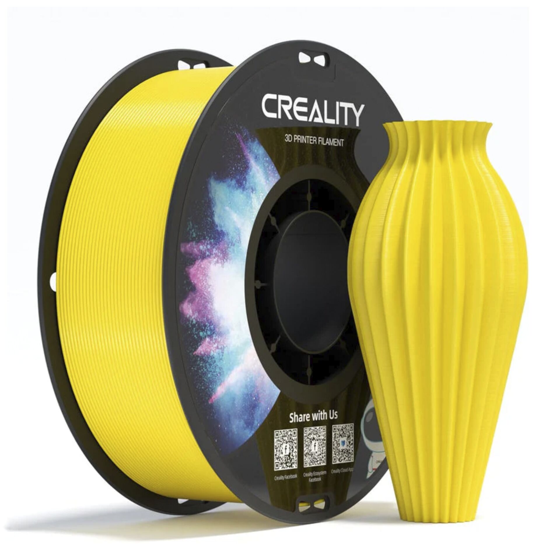 3D-Druck Filament, Filamentrolle, Gelb, Creality, Spulen-Set