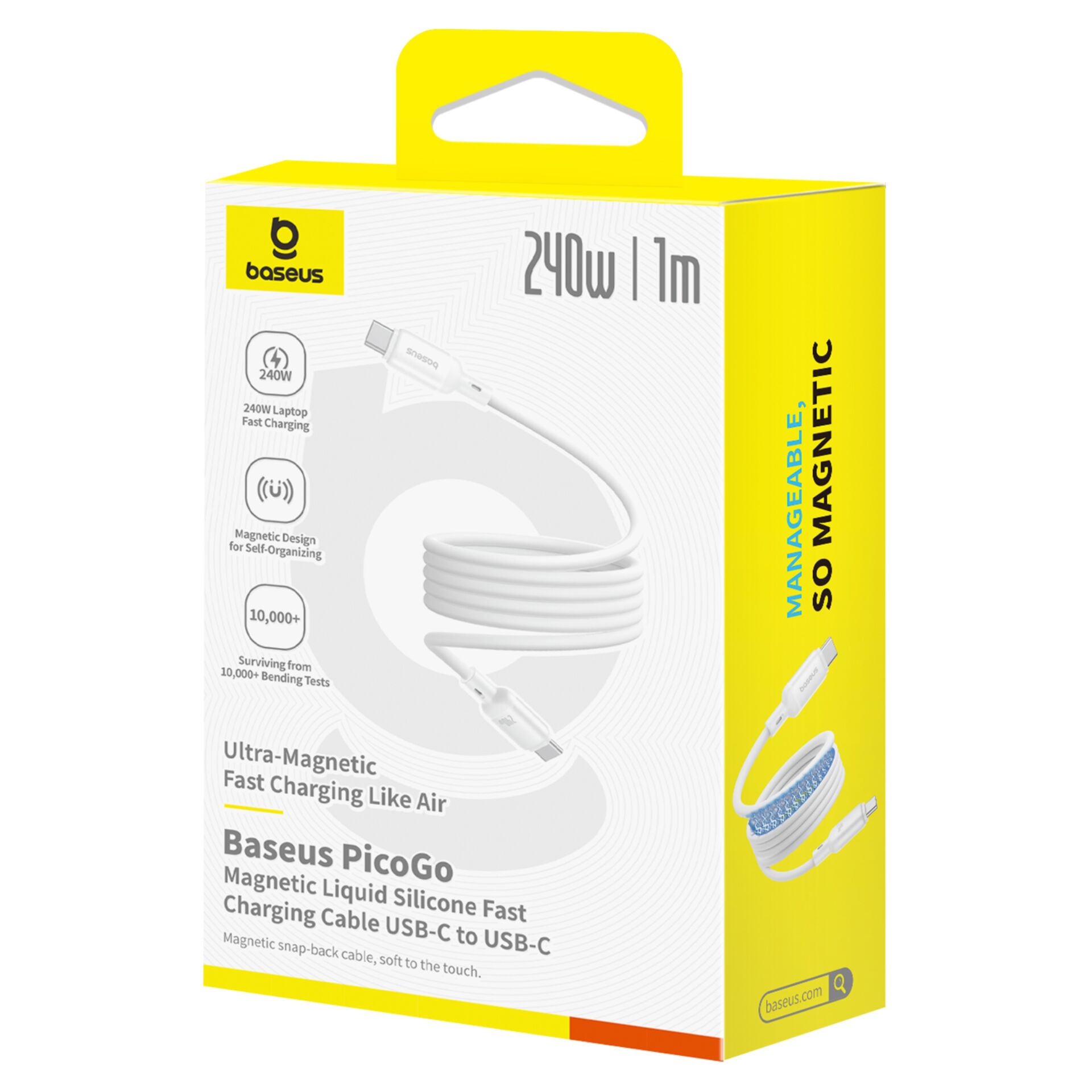 Baseus PicoGo magnetisch  Schnelladekabel USB-C 240W 1m