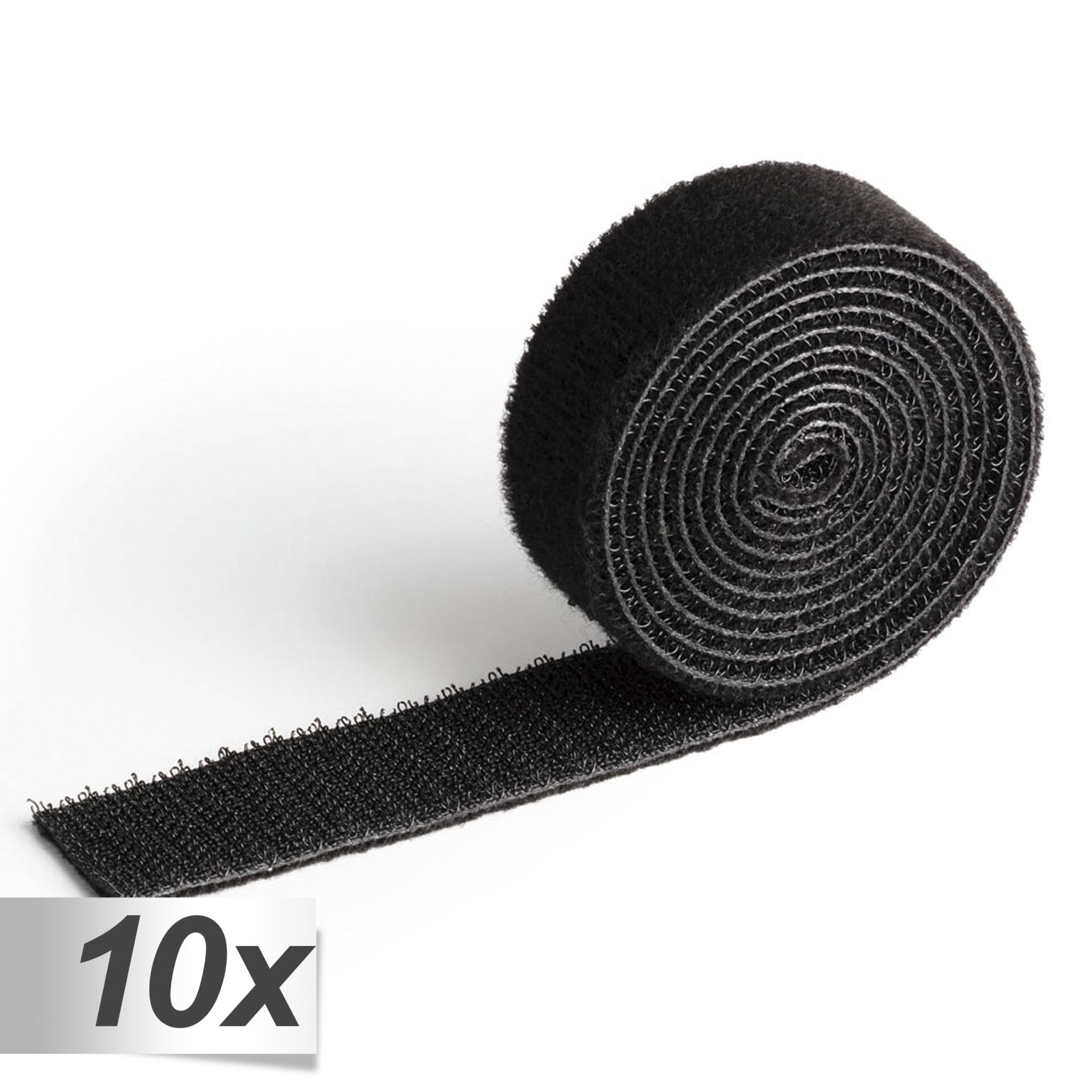 10x1 Durable Klett-Kabelbinder  20mm schwarz Länge 1m     503201