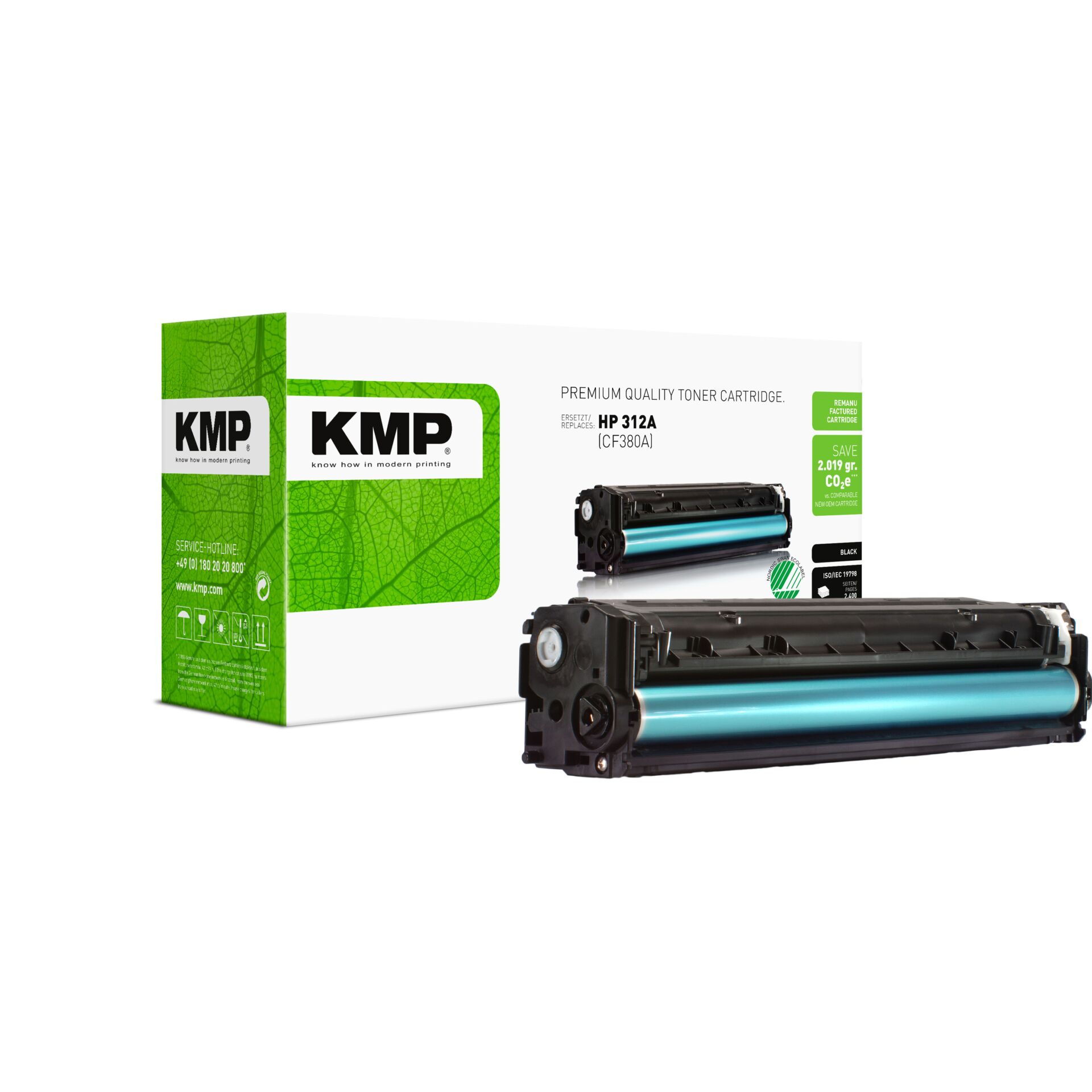Computerausrüstung, Elektronik, Hardware, Maschine, Adapter, Tonerpatrone, KMP, HP 312A, CF380A, Toner cartridge