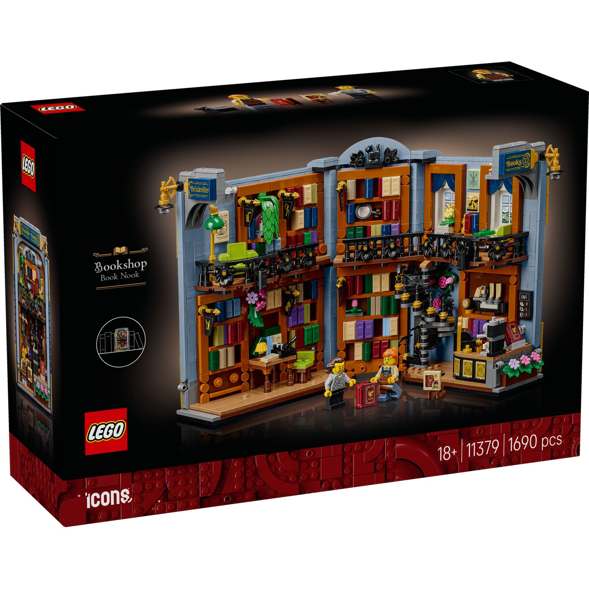 Lego, Buchladen, Bücherregal, Regal, Minifiguren
