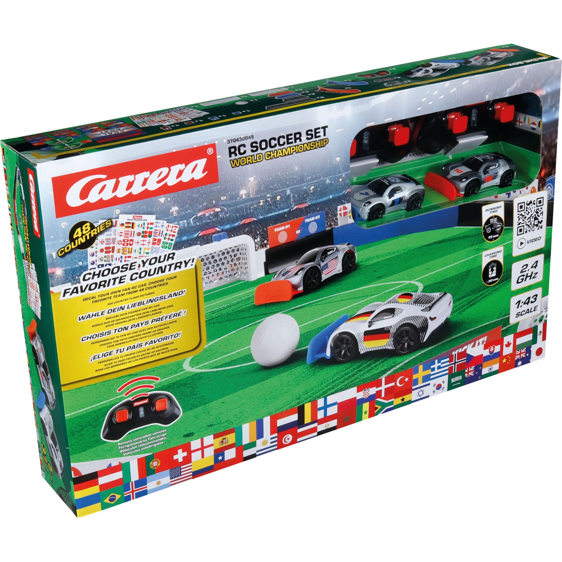 RC-Auto-Set, Fußballspielzeug?, Weltmeisterschaft?, 2,4 GHz, 1:43 Maßstab