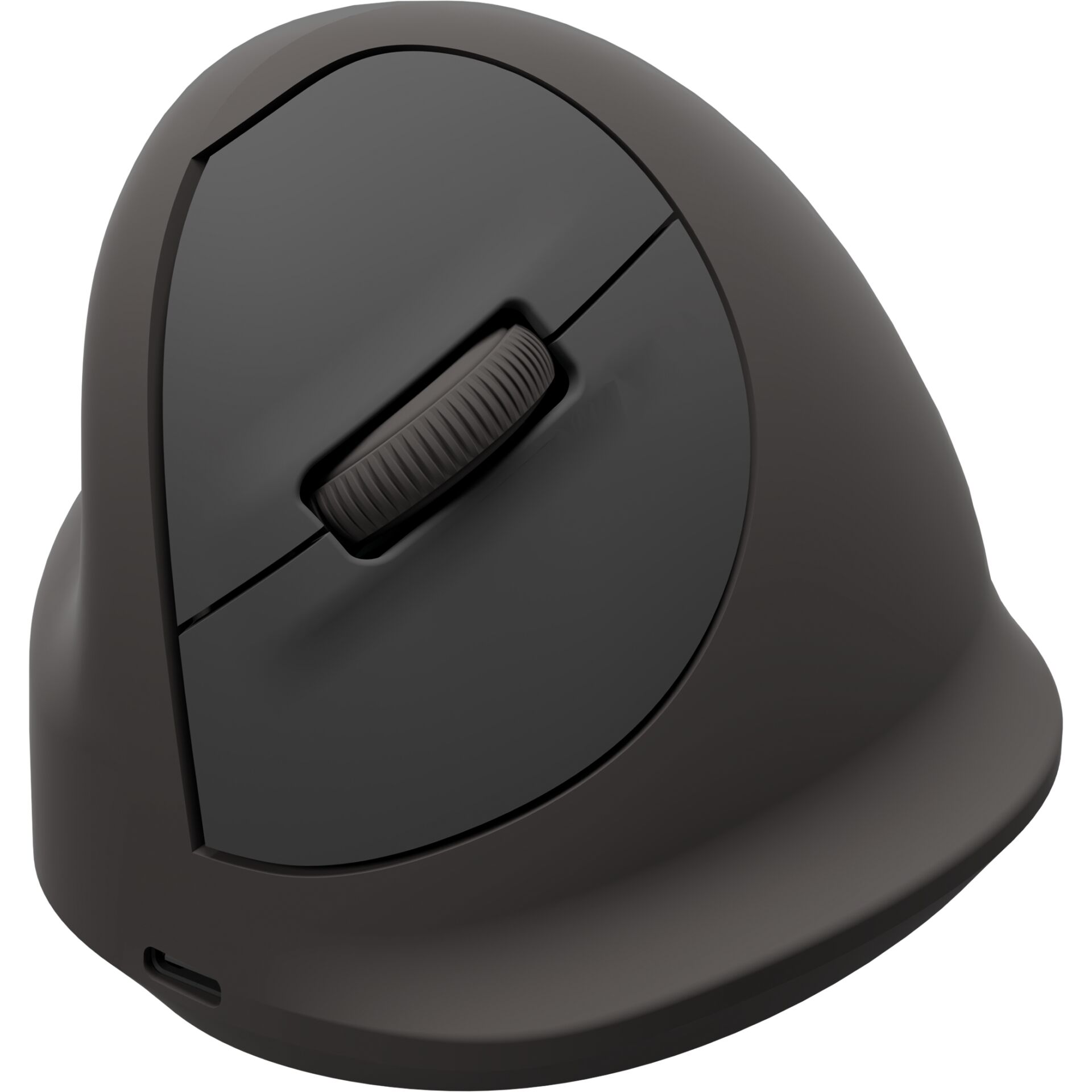 Maus, Drahtlos, Ergonomisch, Schwarz, Scrollrad