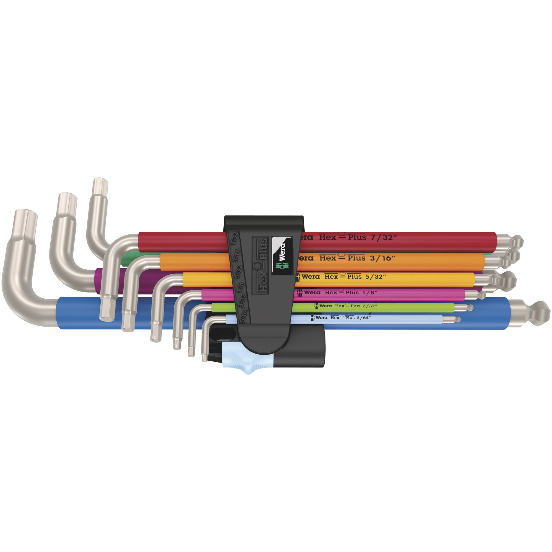 Wera 3950/9 Hex-Plus Multicolour  Imperial Stainless 1 Edelstahl