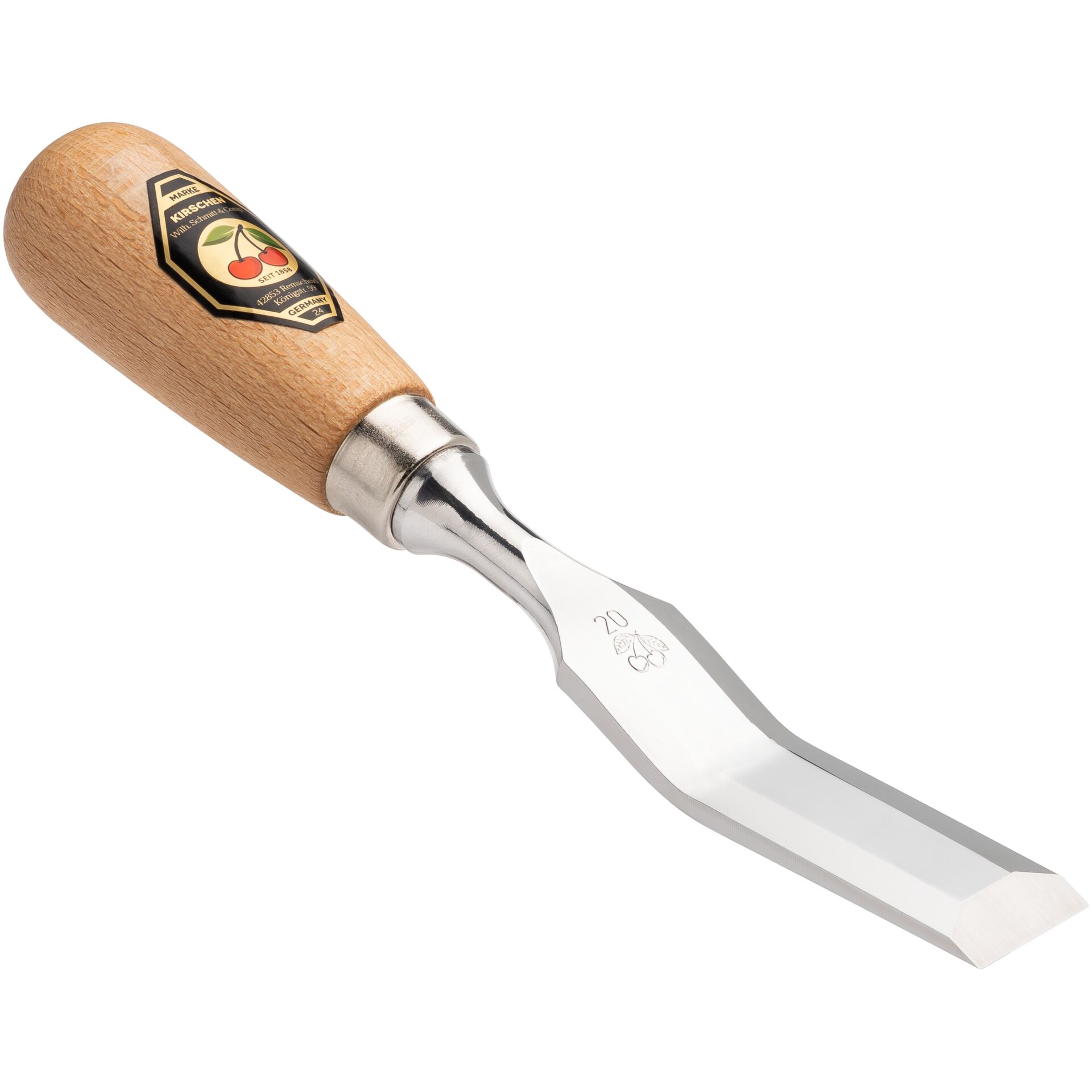 Küchenmesser, Kräutermesser, Holzgriff, Spitzmesser, Klinge aus Edelstahl