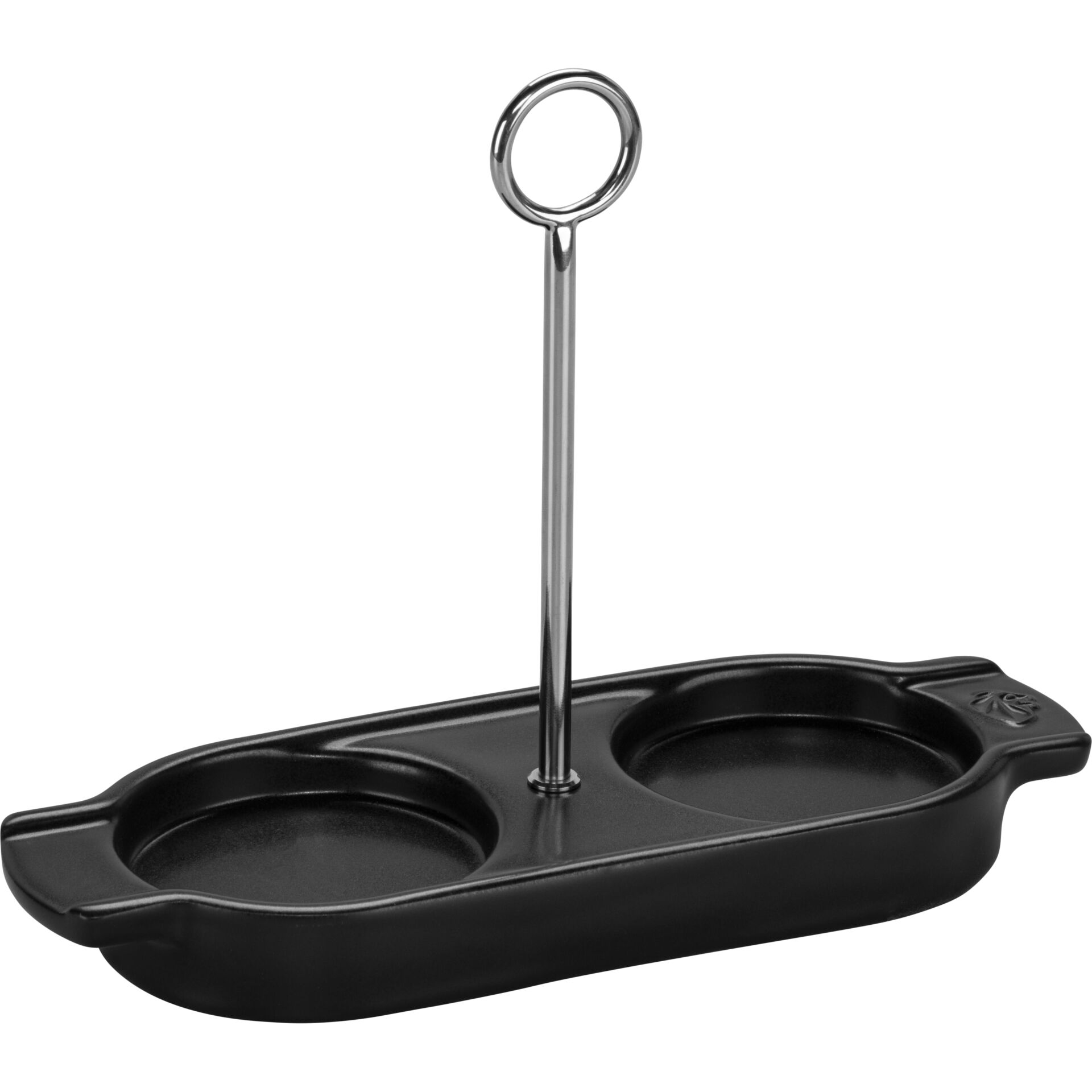 Käsefondue-Set, Fondue-Platte, Schwarz, Metall-Stand, Griff-Set