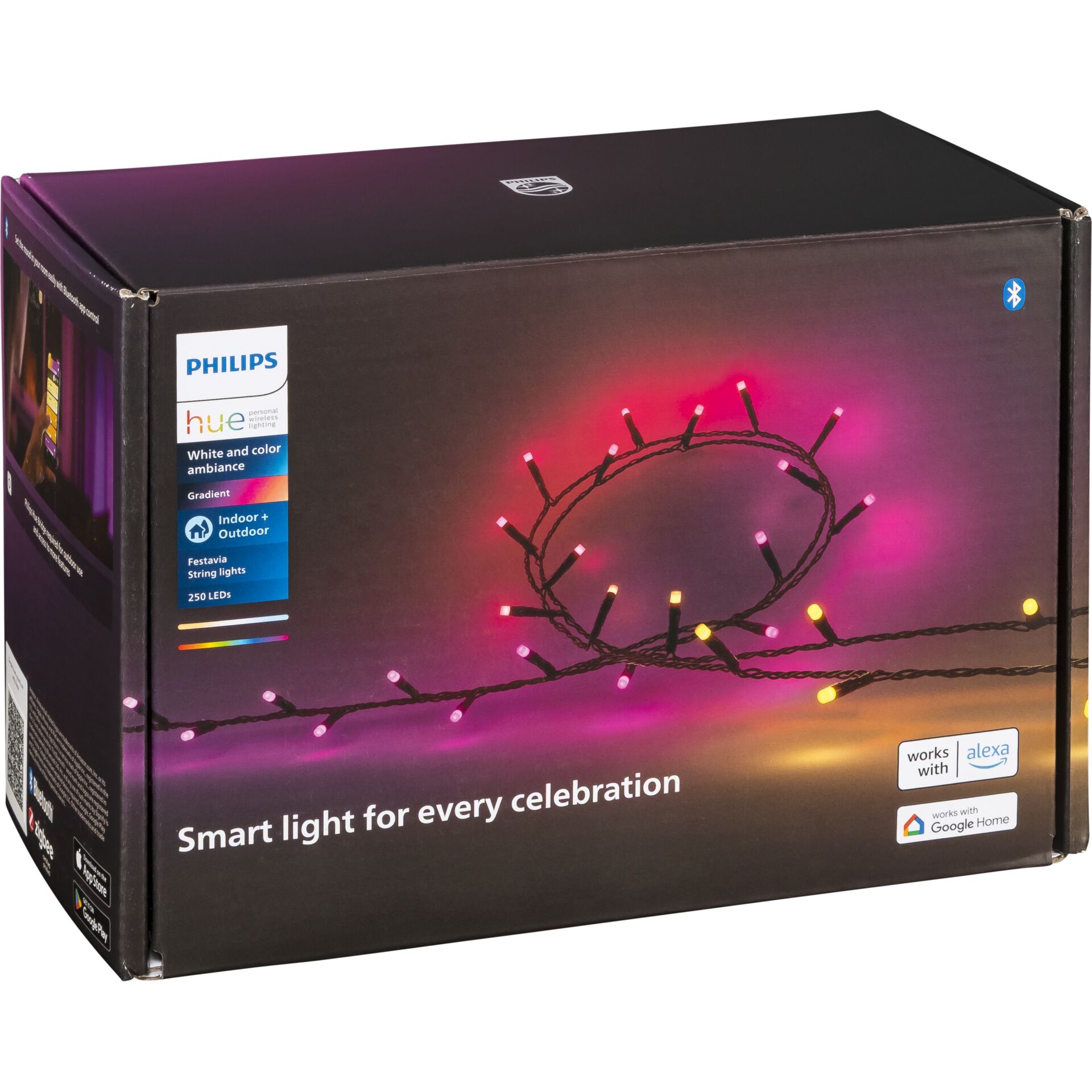 Lichterkette, LED-Lichter, Außenbeleuchtung, RGB, Smart-Home