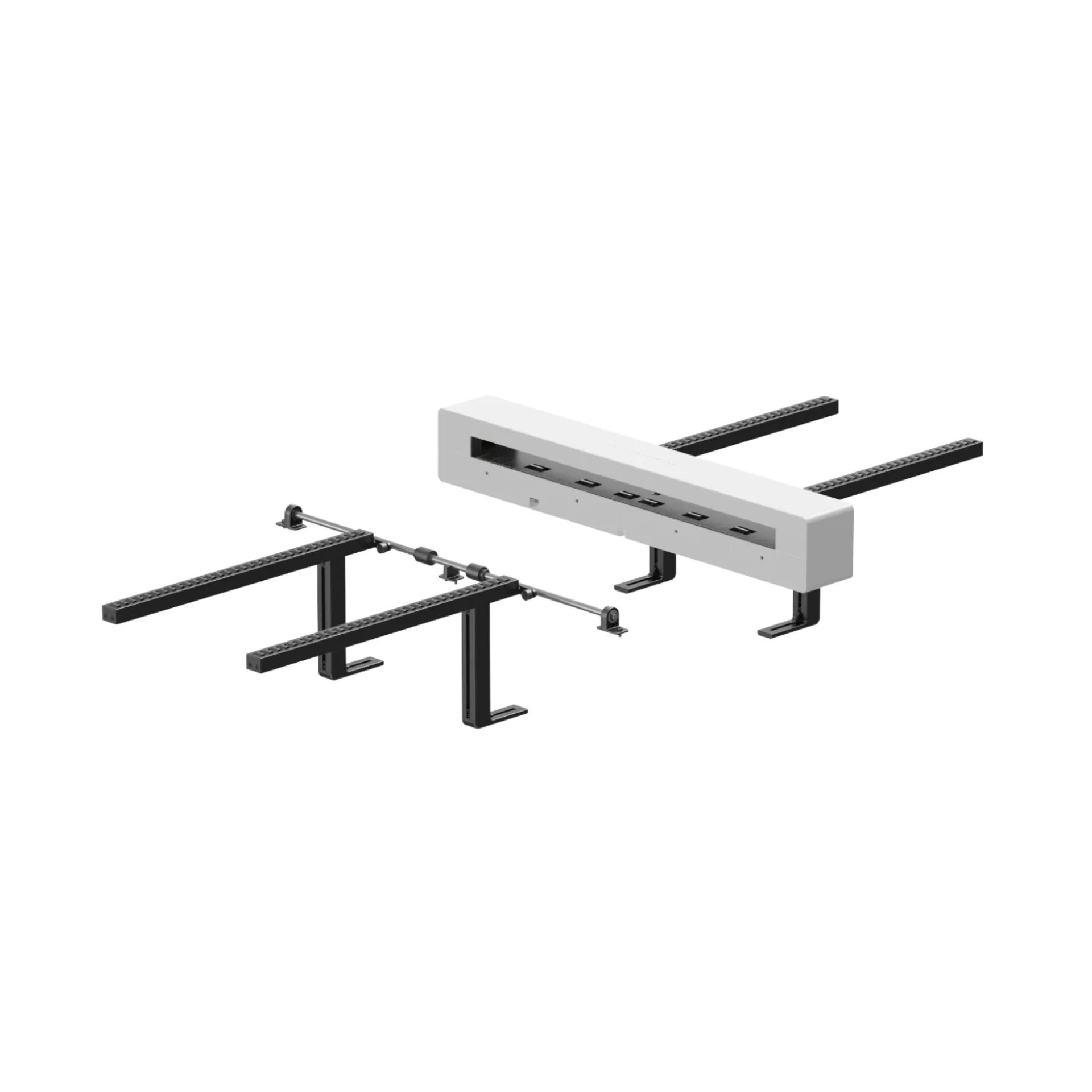 zwei-teiliges Regal, server rack, Kabelablage, Montageschienen, Halte-Set