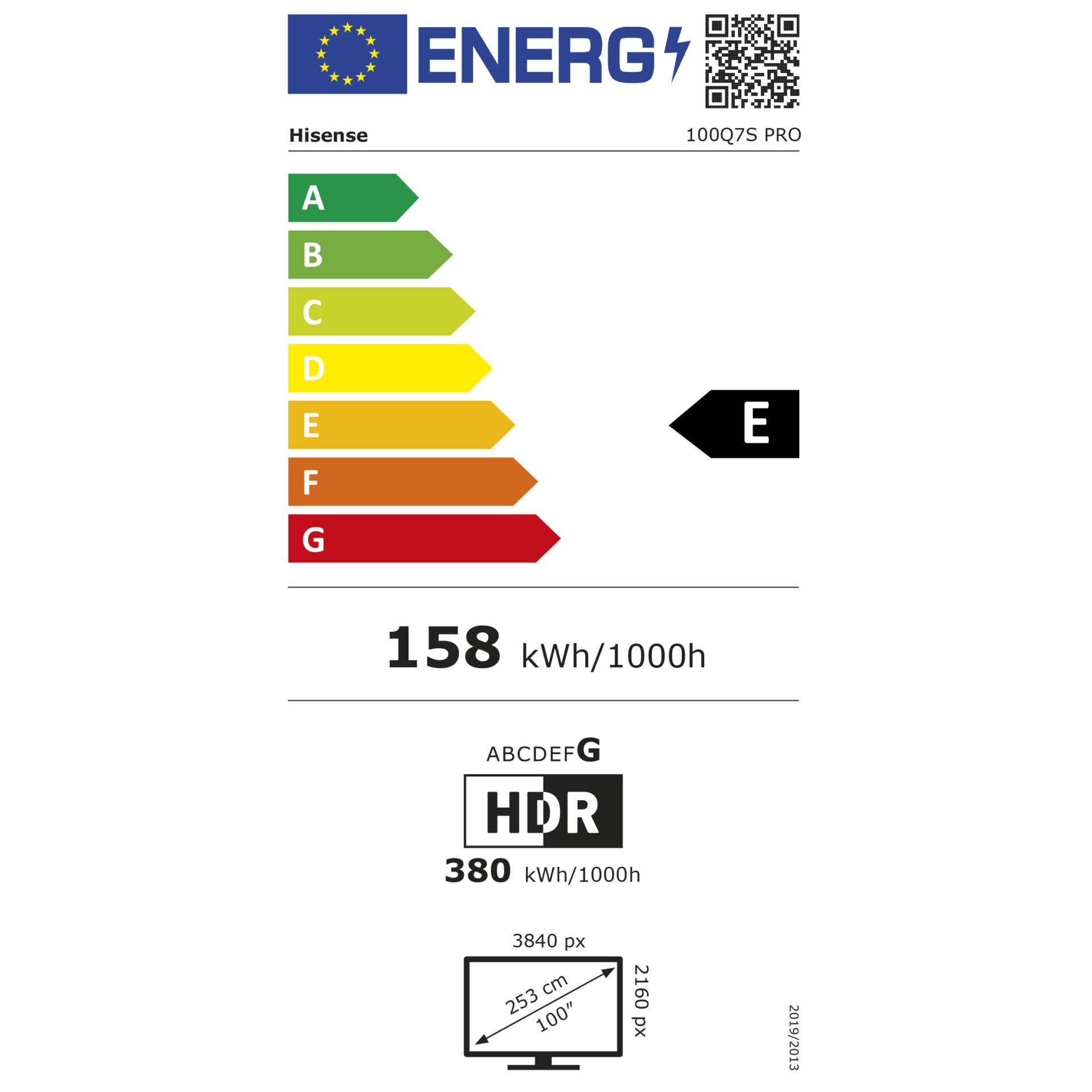 Energielabel, kWh, HDR, 3840px, 100''