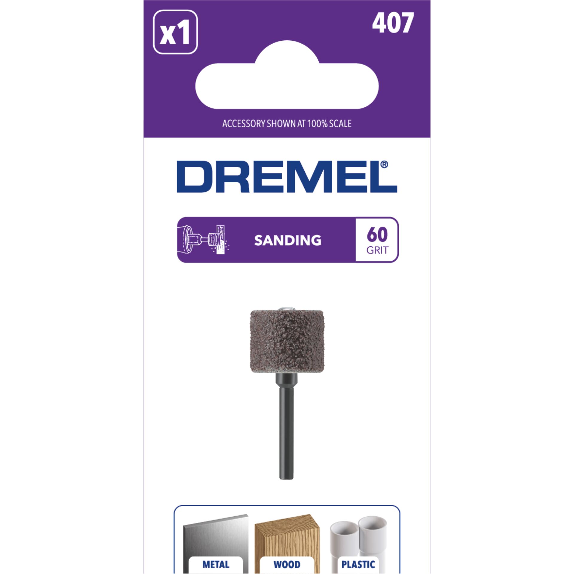 Sanding, Schleifstift, Bohreraufsatz, 60 Körnung, Dremel