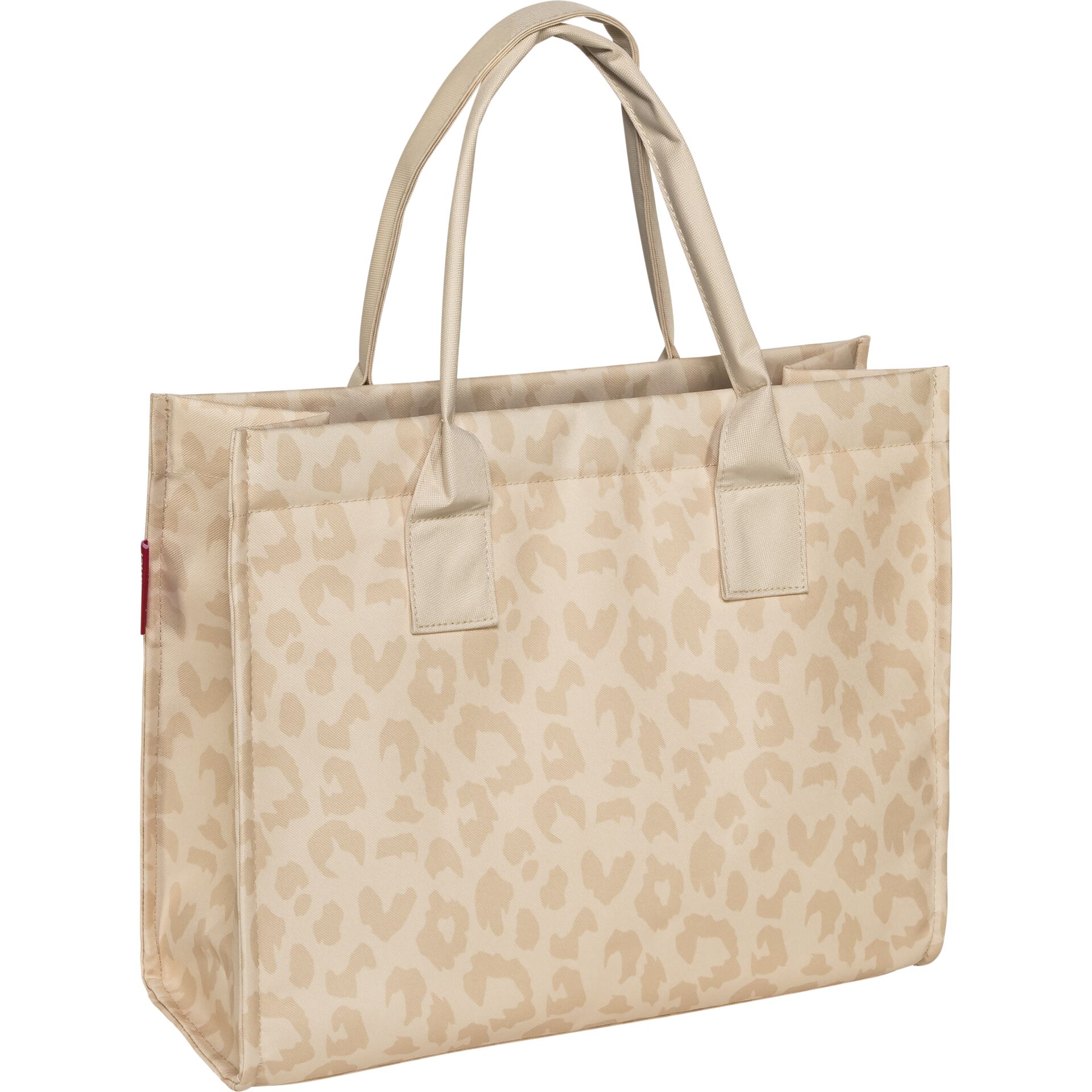 Tasche, Shopper, Leopard Muster, Beige, Tragegriff