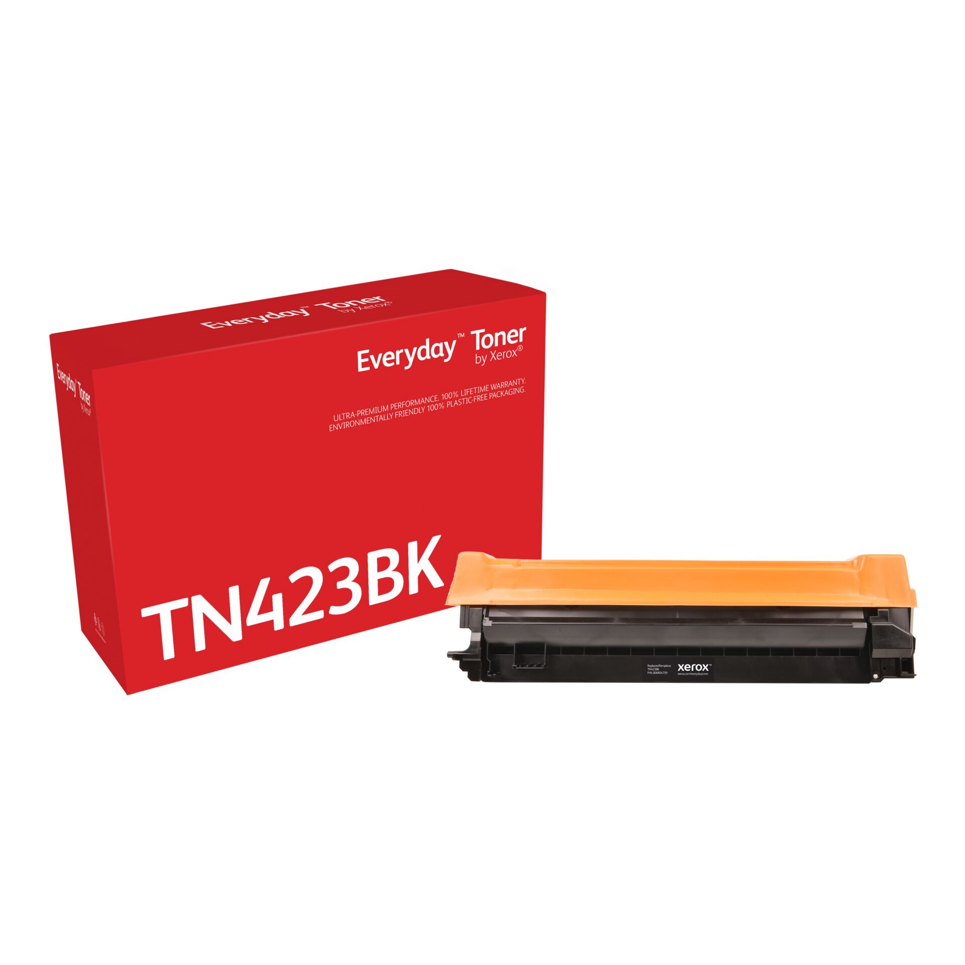 Toner, Tonerpatrone, TN423BK, Xerox, Schwarz/Orange