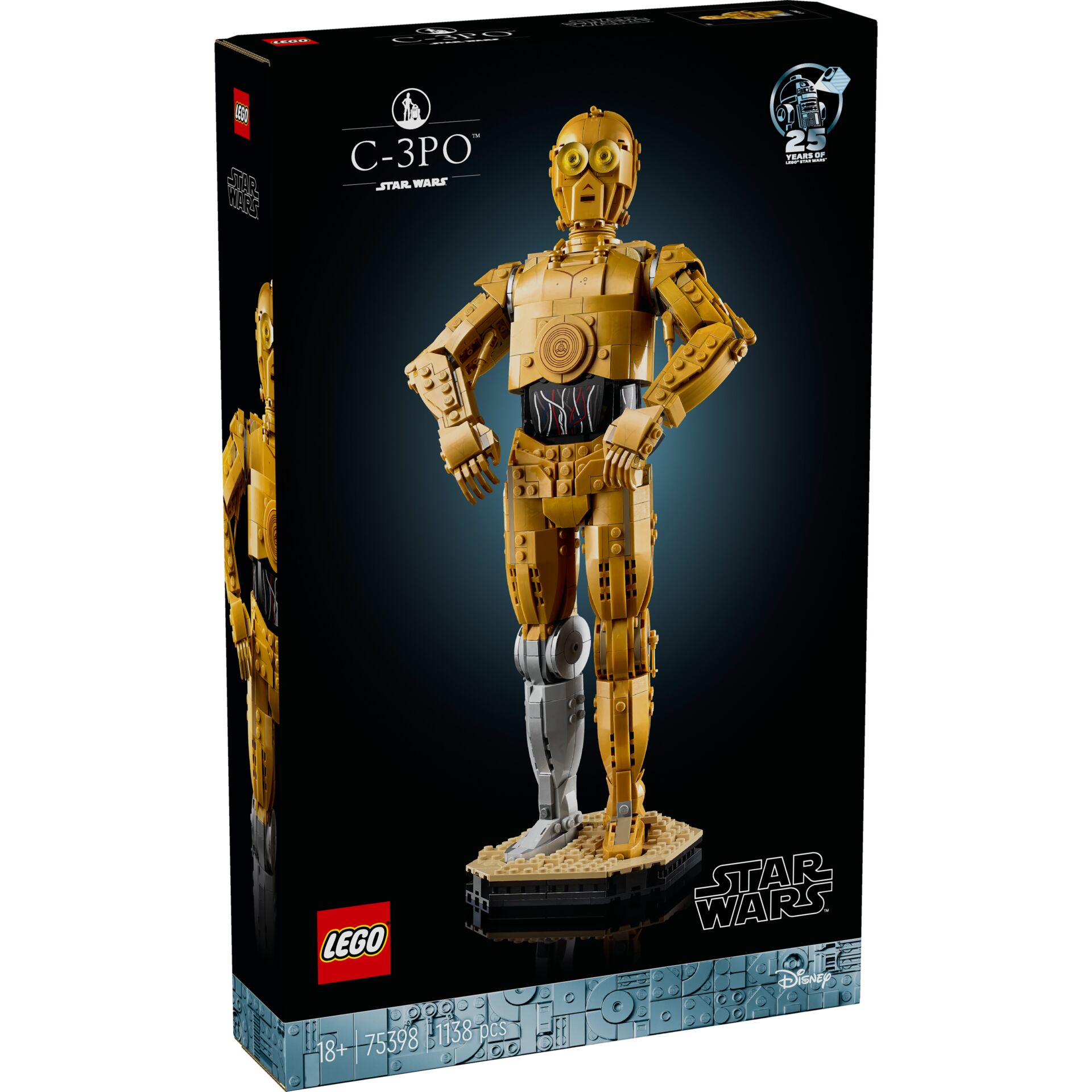 Star Wars, LEGO, C-3PO, gold, minifigure