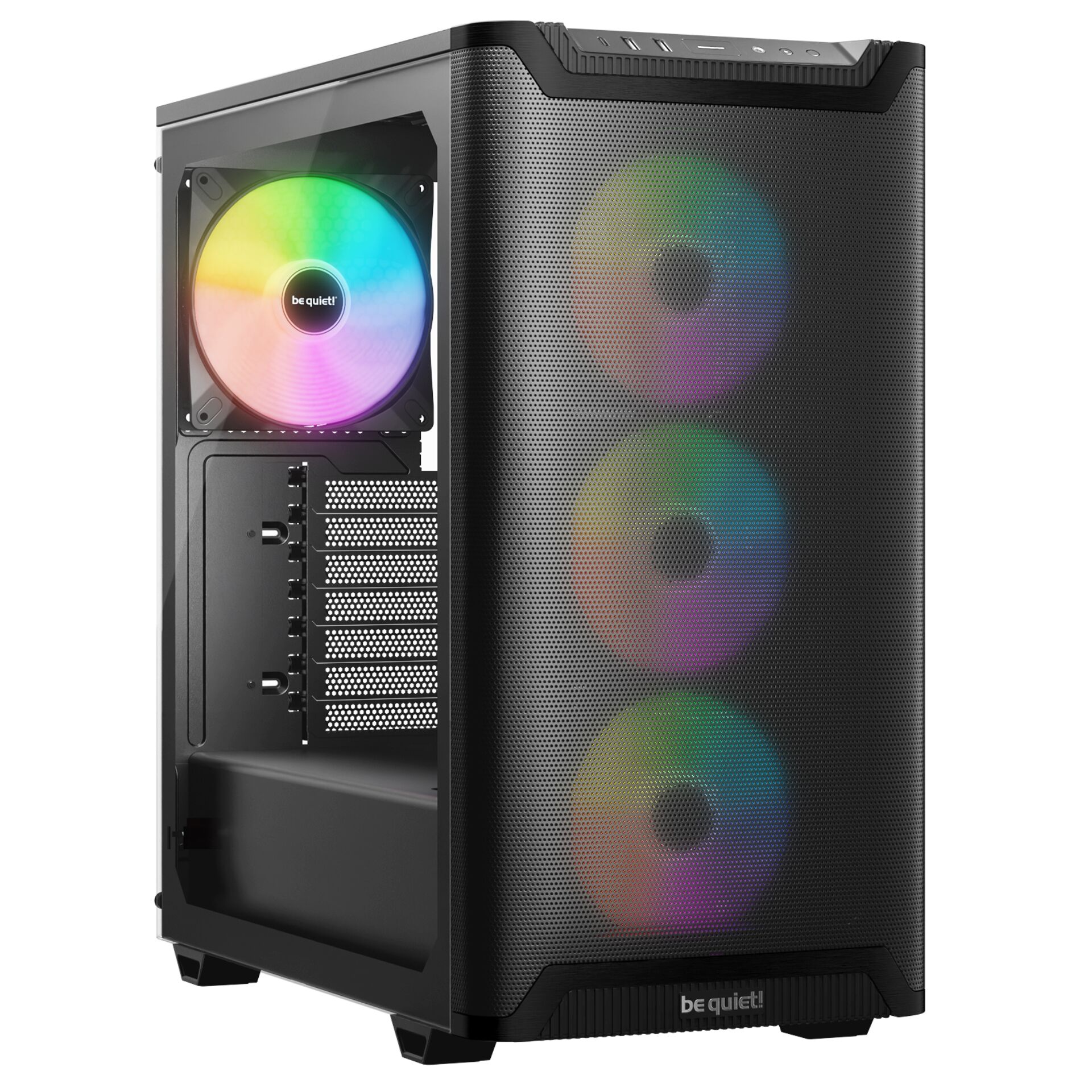 PC-Gehäuse, RGB-Lüfter, Midi-Tower, Temperaturbelüftung, Frontlüfter