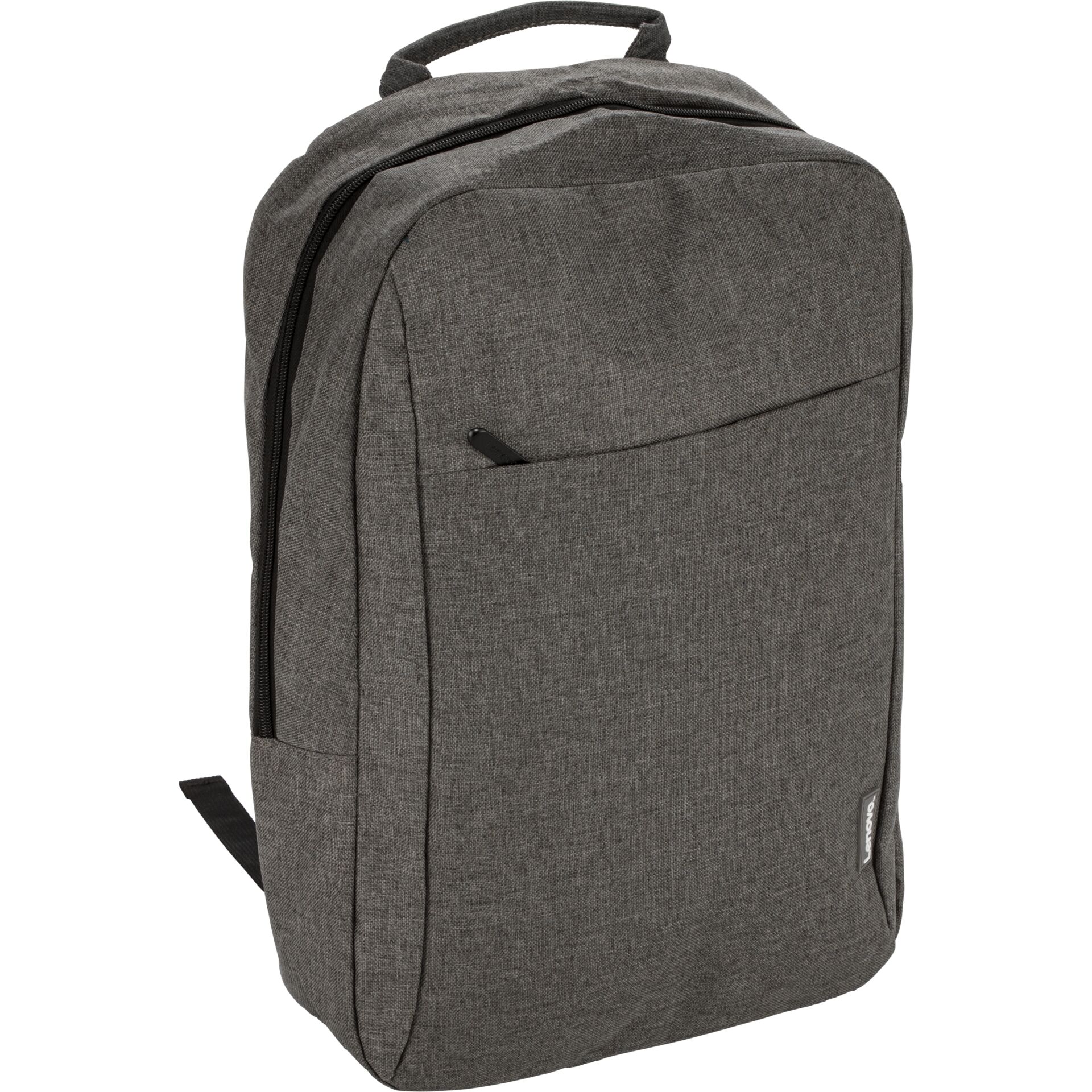Rucksack, Schultasche, Grau, Stoff, Vordertasche