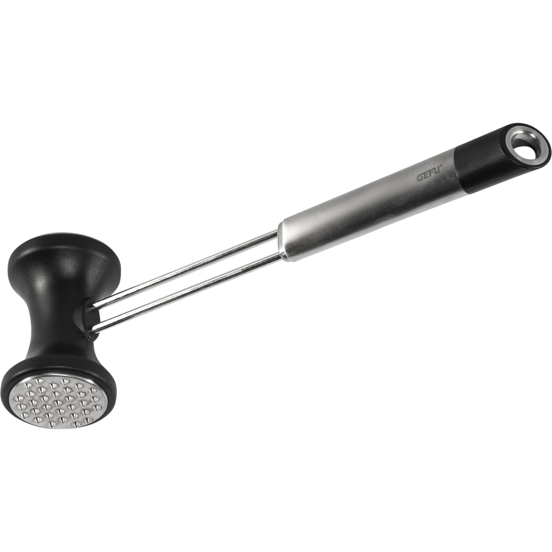 Meat hammer, Meat tenderizer, Nehmhammer, Stainless steel handle, Gummi Kopf
