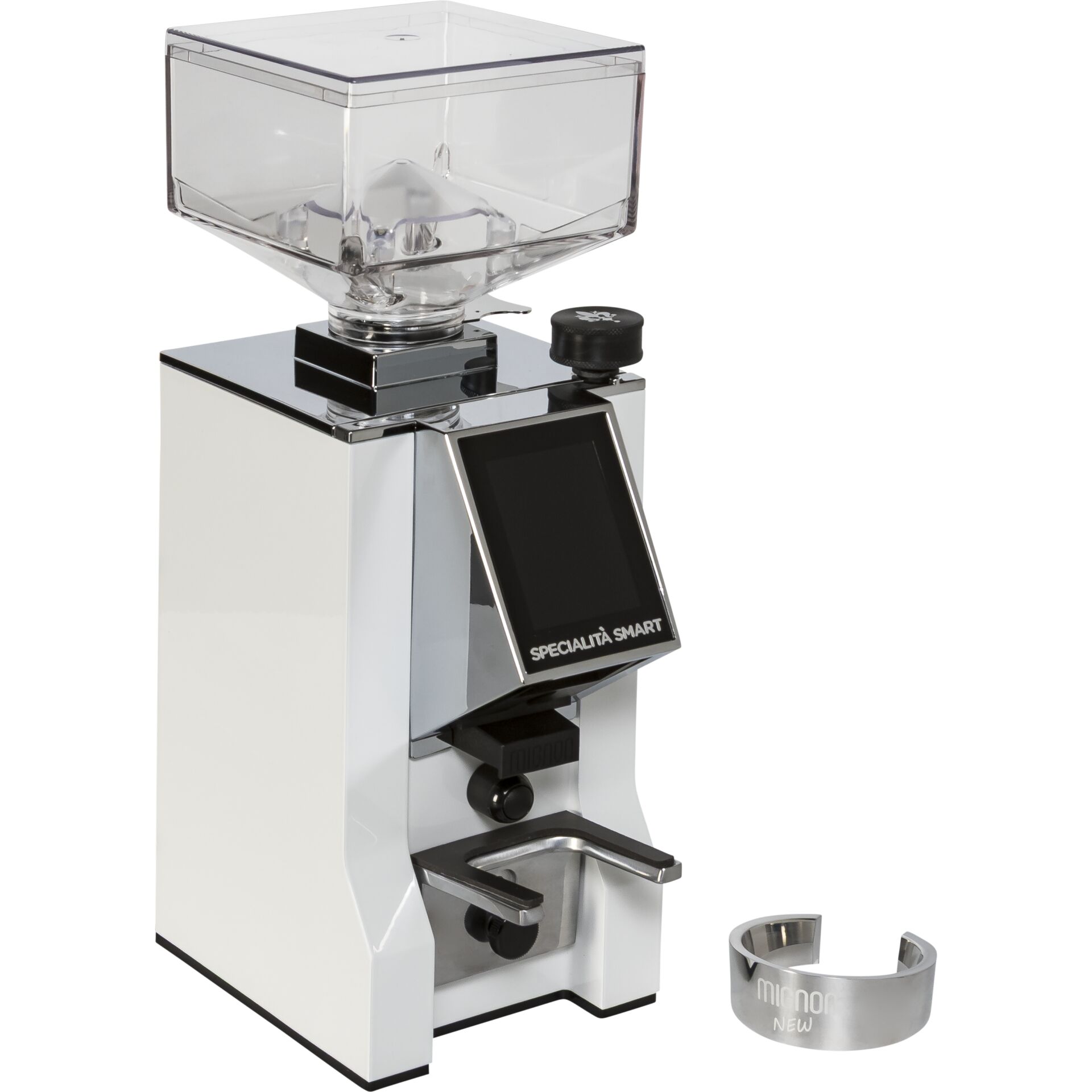 Kaffeemaschine, Espressomühle, Kaffeezubereitung, Edelstahl, Schwarz-Silber