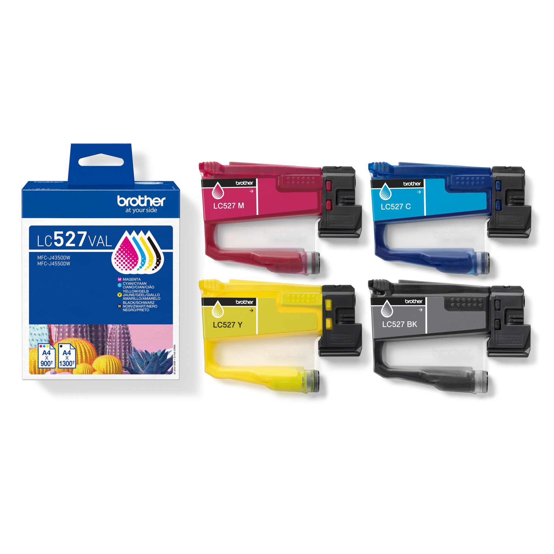 tintenpatrone, LC527, 4farbig, magenta, gelb