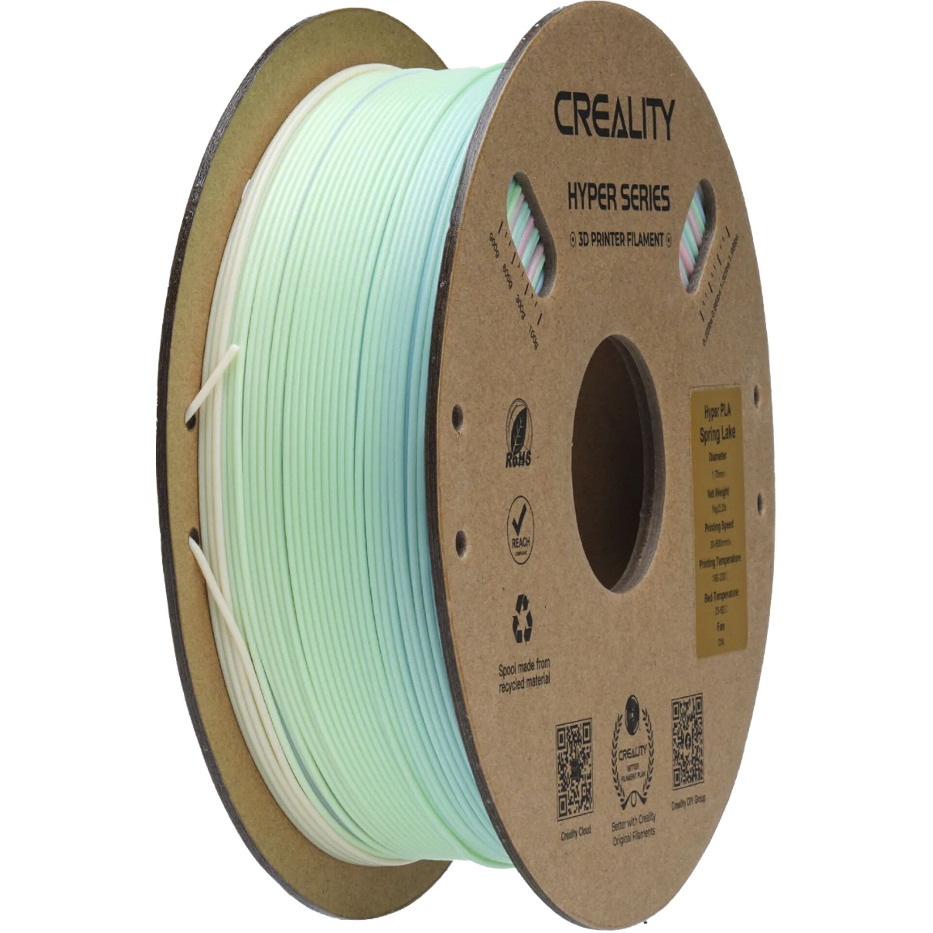 3D-Druck Filament, PLA, Pastellgrün, Spule, HYPER SERIES
