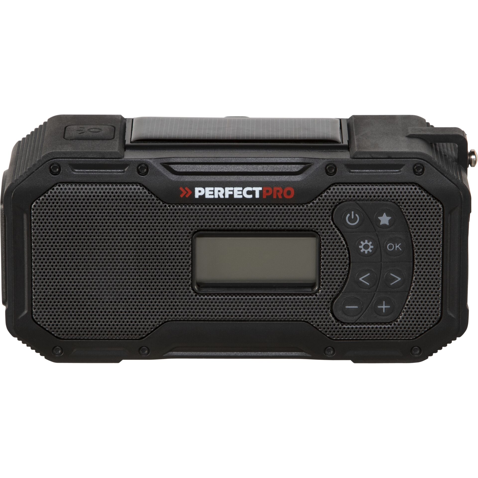 Bluetooth-Lautsprecher, tragbarer Lautsprecher, digitales Display, Bedienfeld, schwarz