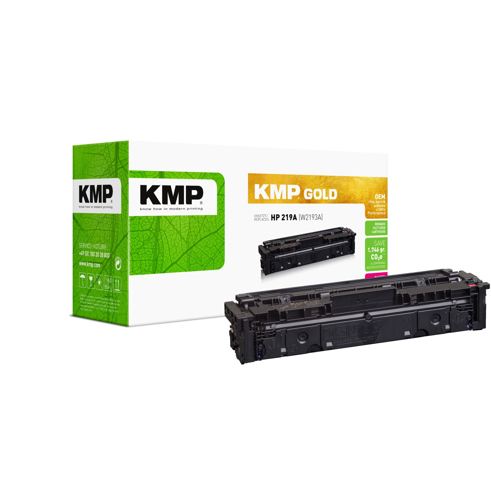 Tonerpatrone, HP 219A, Lasertoner, KMP Gold, Kartusche, Toner, KMP, HP 219A, Tonerpatronen, Kartusche