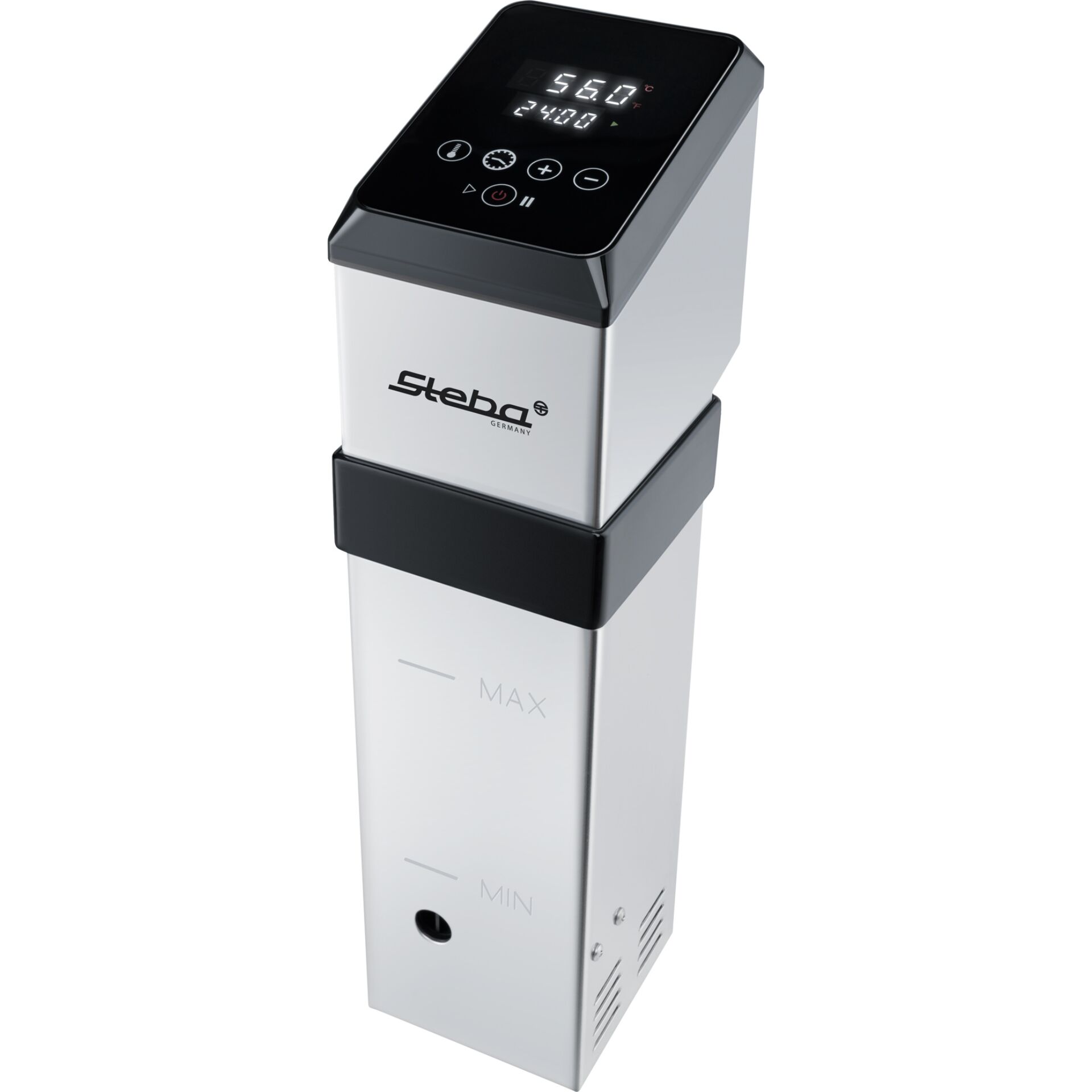 Schneidemaschine, Küchengerät, Digitalanzeige, Stahl/Metall, Max/Min Markierungen
