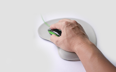 Maus, Kabelmaus, ergonomische Maus, drahtgebunden, Hand