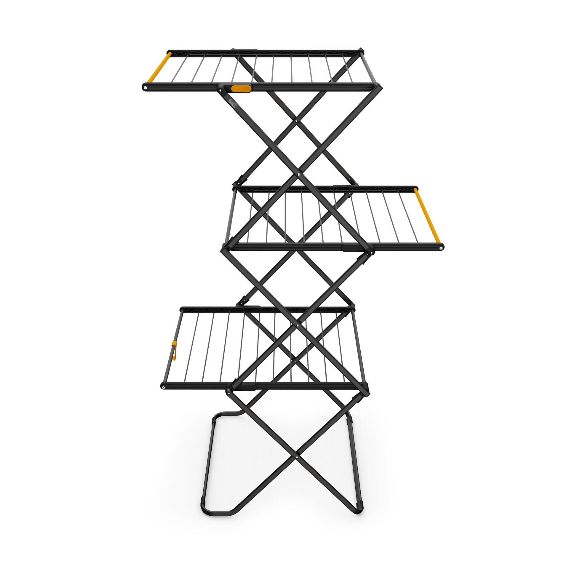 haken, Wäscheständer, faltbarer-Ständer, mehrstufig, Stahlrahmen