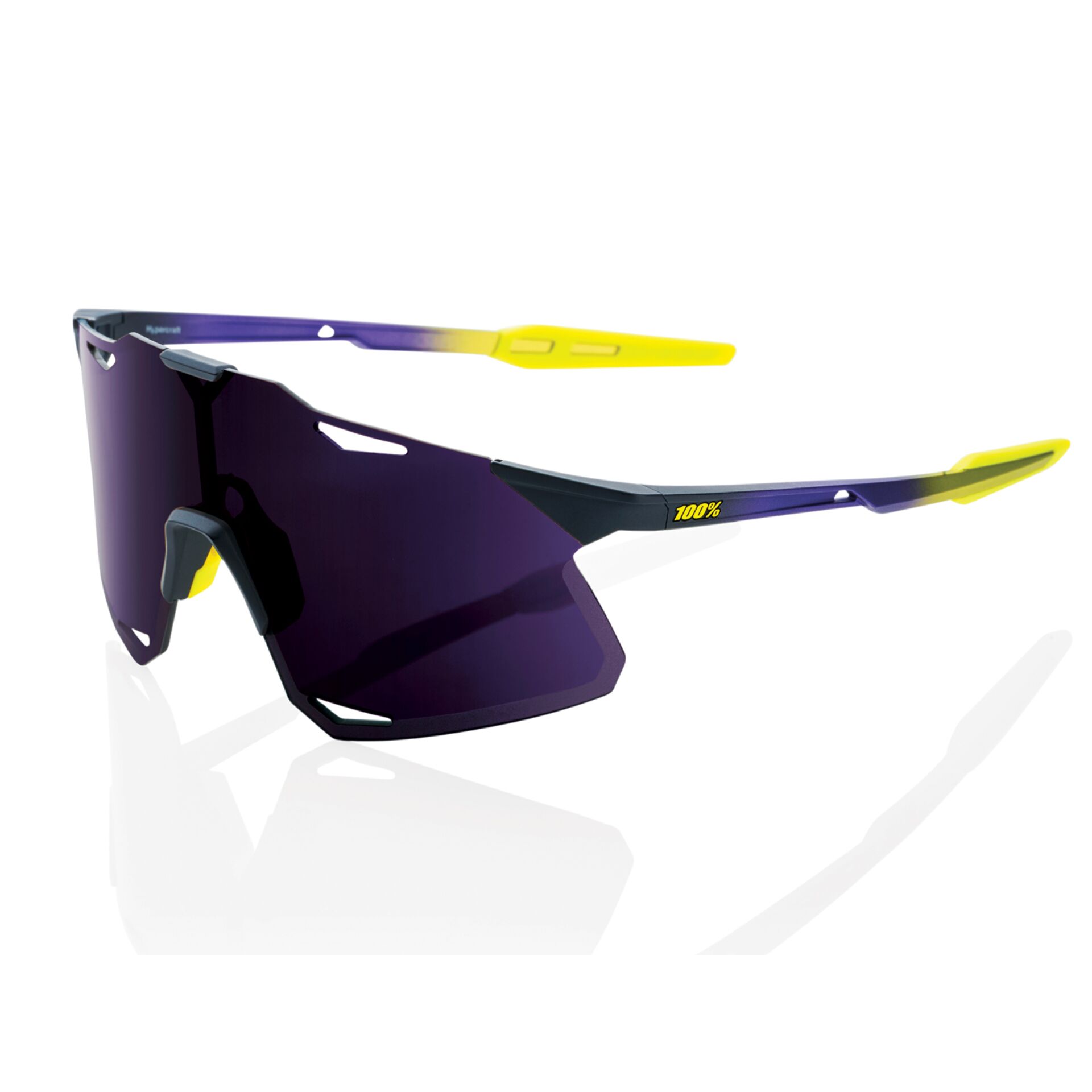 Brille, Schwarzviolette Linse, Sportbrille, Rahmenloses Design, 100%UV-Schutz