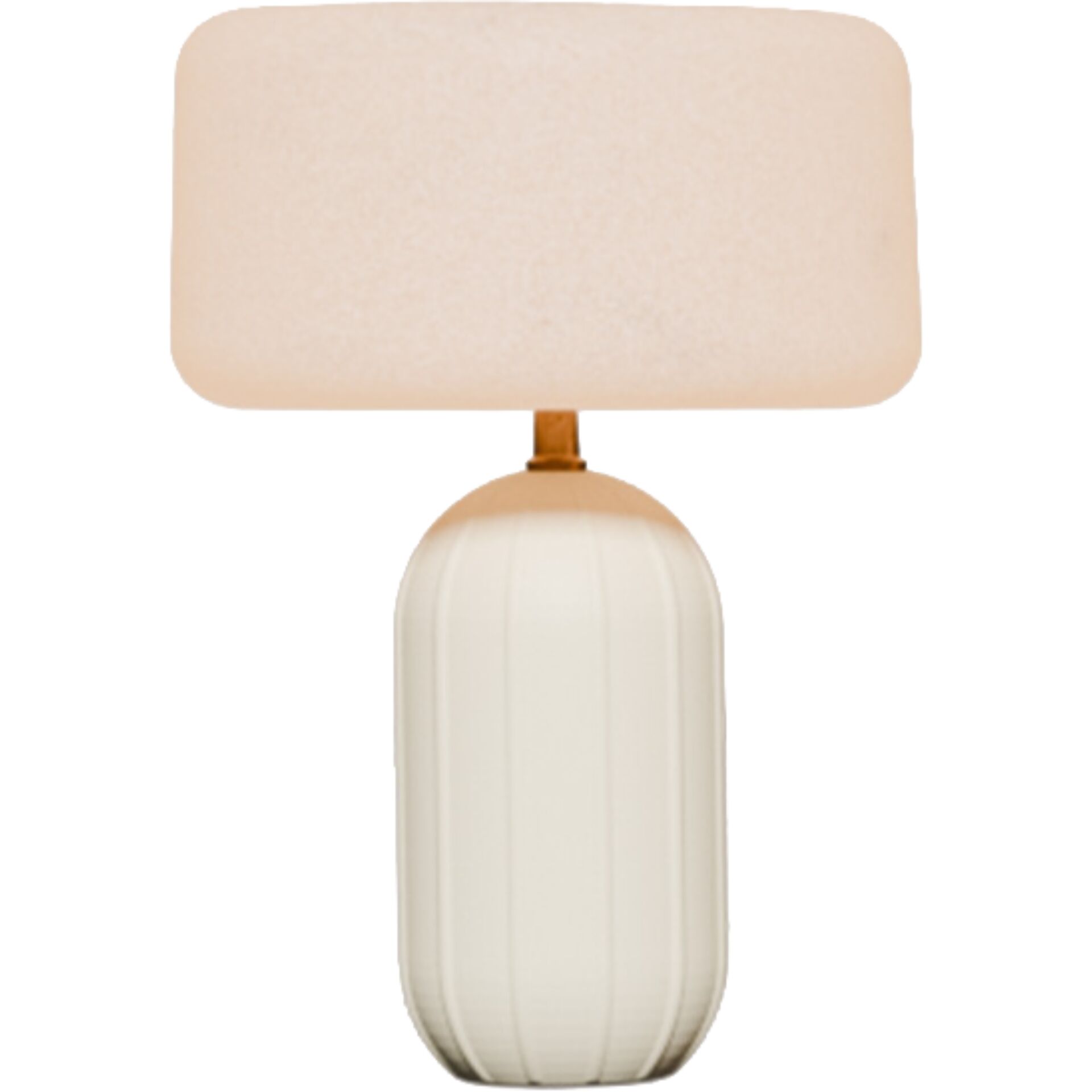 Tischlampe, Lampfassung, Beige, Rundstab, Schirmlampe