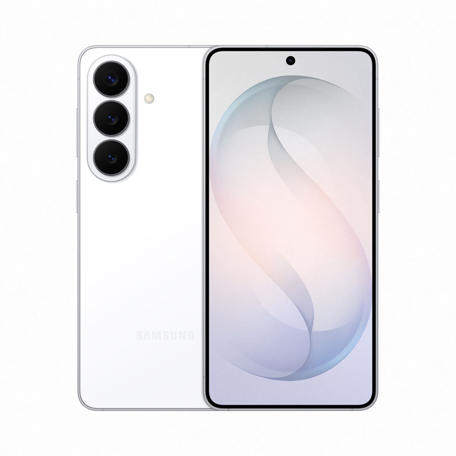 Smartphone, Quad-Kamera, Weiß, Rand-zu-Rand Anzeige, Frontkamera-Loch