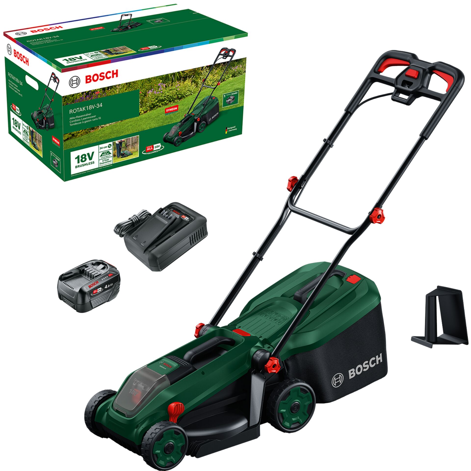Rasenmäher, Akku, 18V, Rasenmähersystem, Bosch