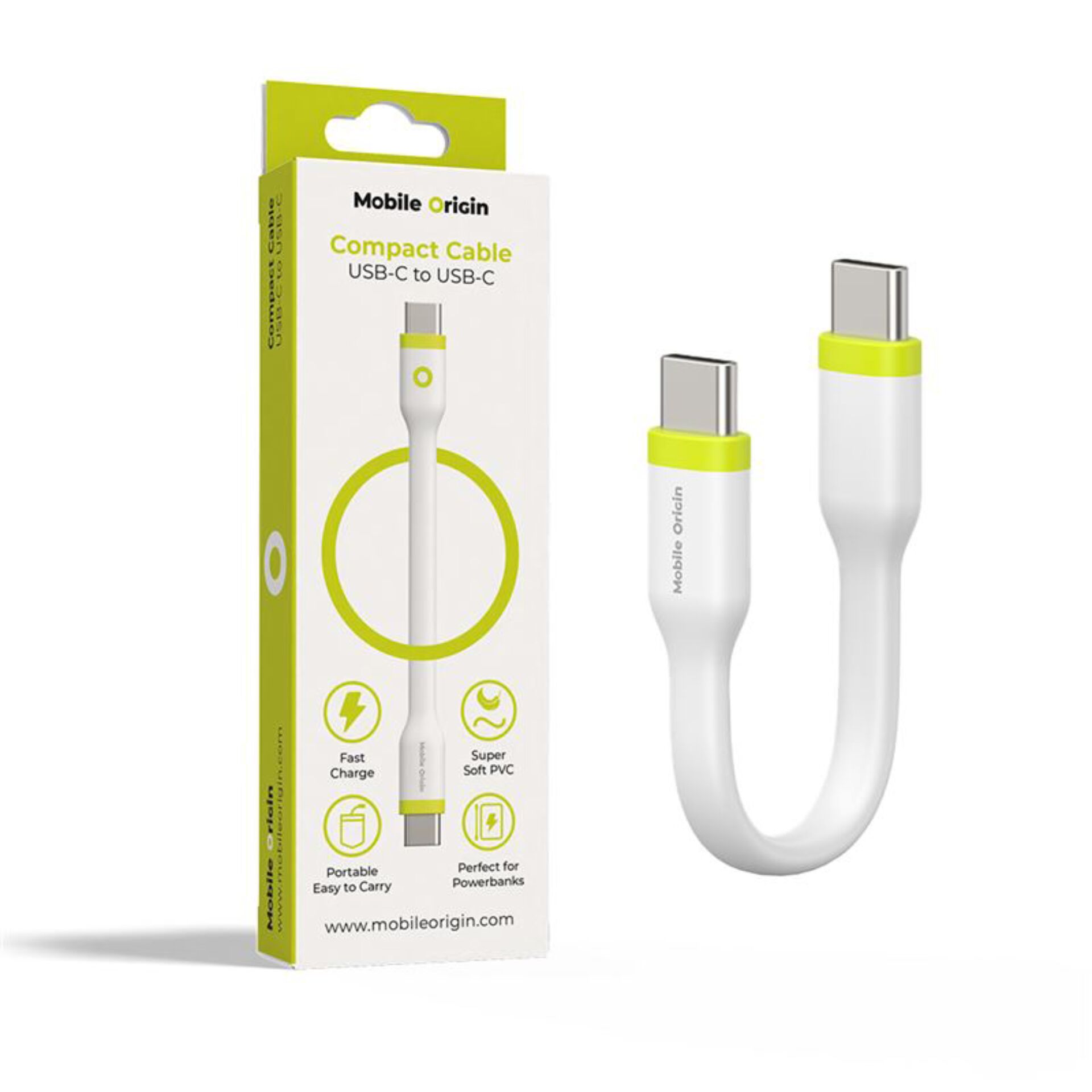 USB-C, Kabel, Kompakt, Weiß, PVC