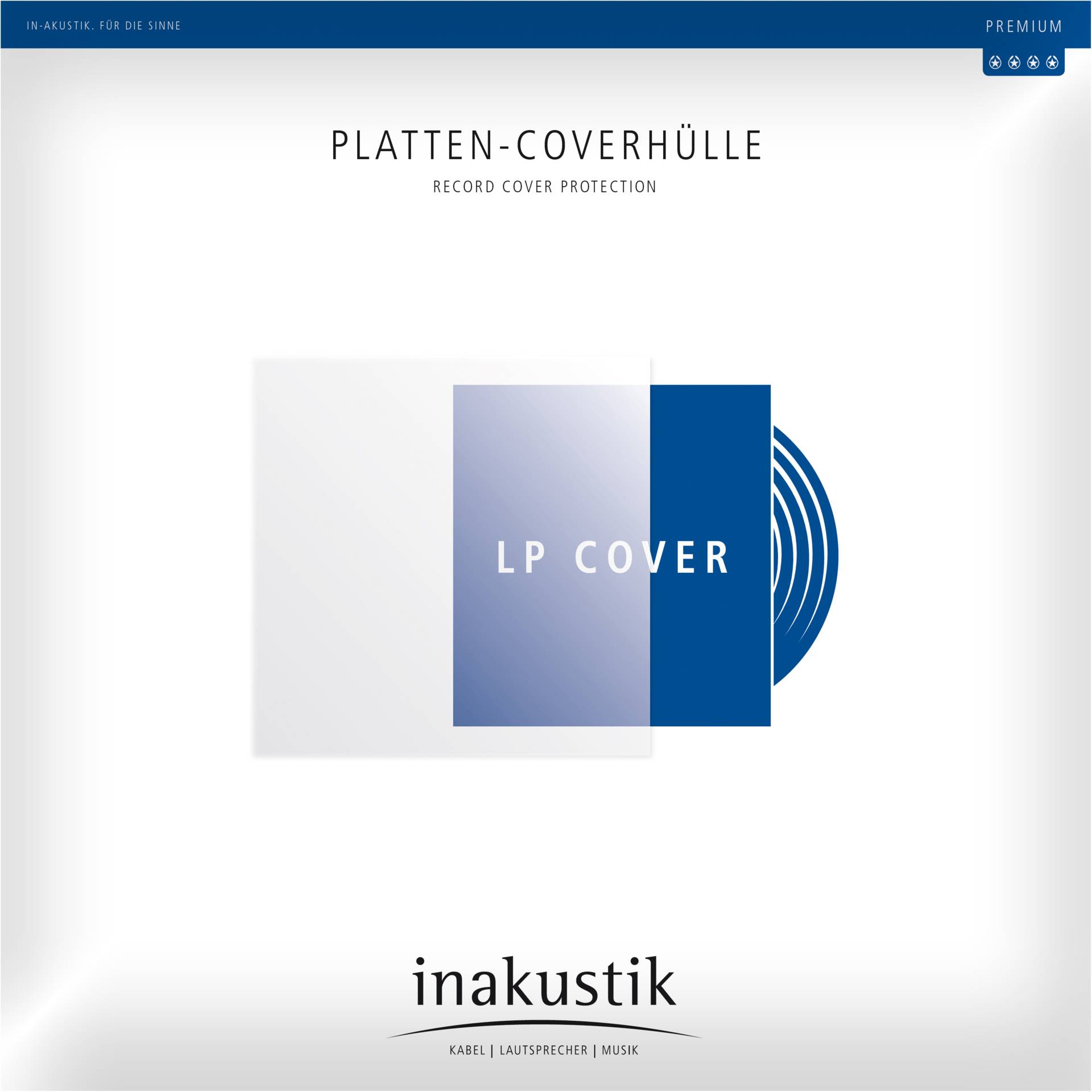 1x50 in-akustik Premium LP  Platten Coverhüllen