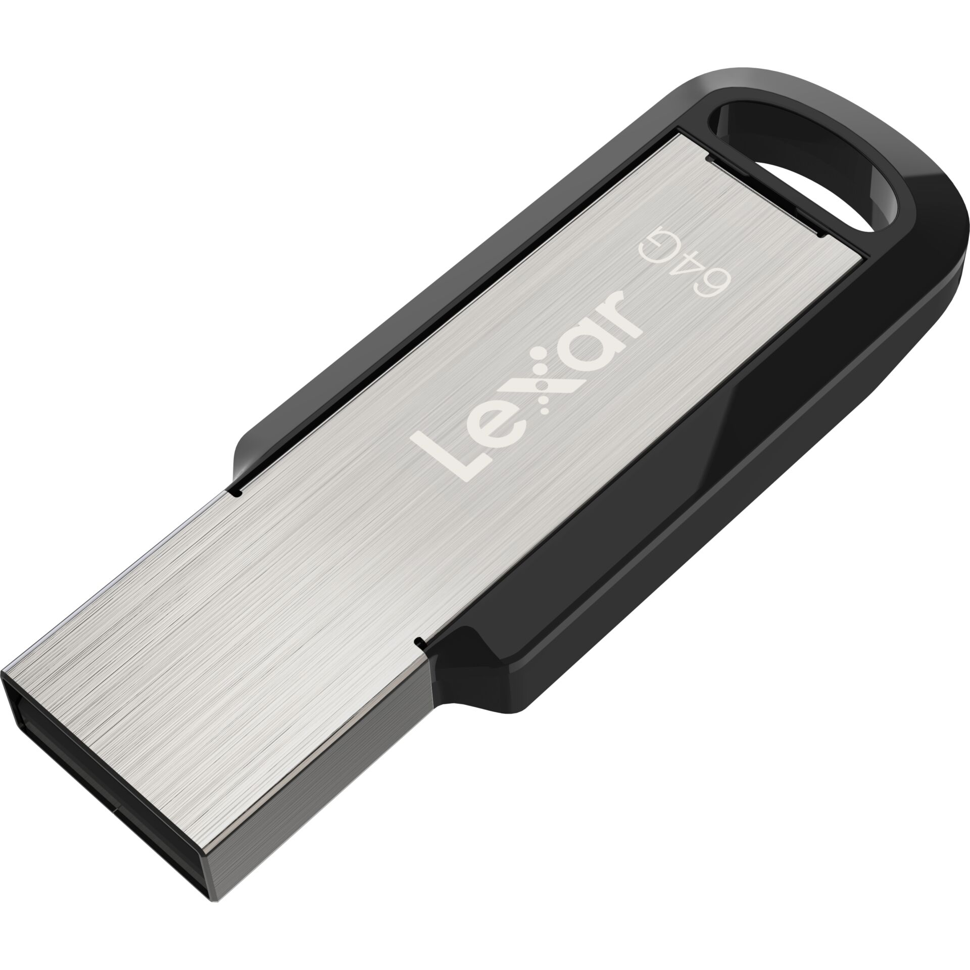Schlüsselanhänger, Metall, Brushed, Stahloptik, USB-Stick