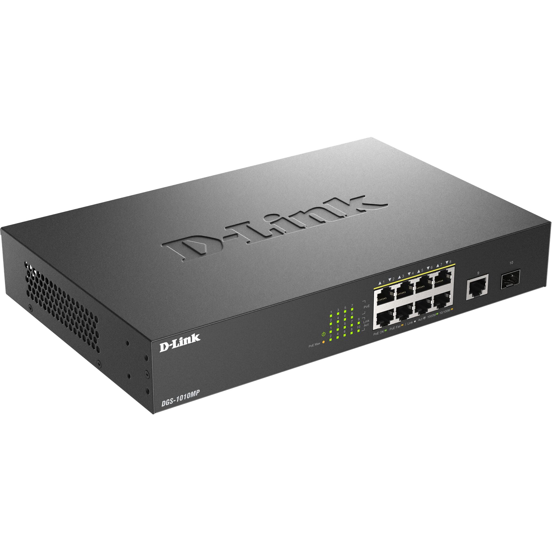 netzwerk-switch, poe-switch, dlink, gigabit, 8-port- PoE