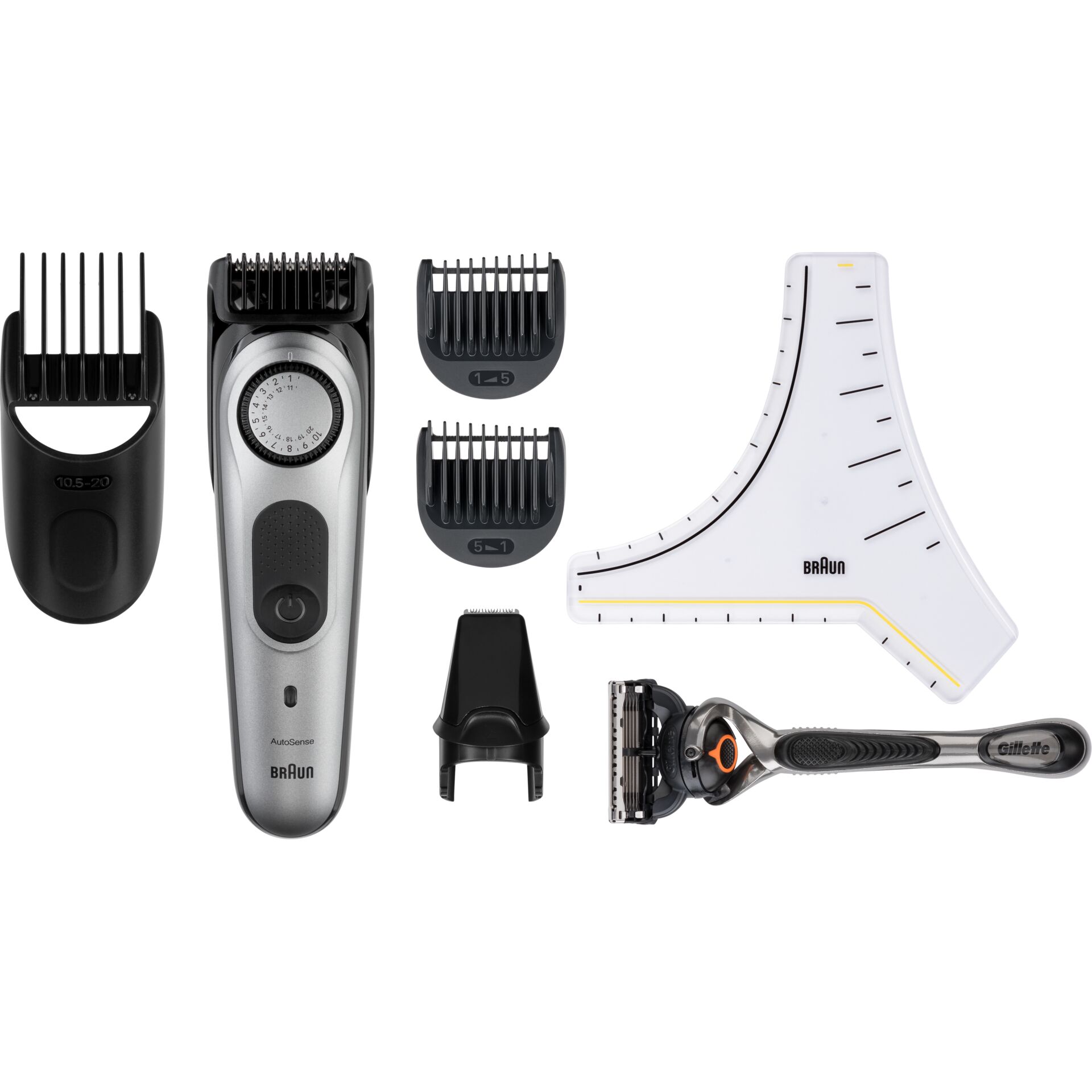 Haarschneidemaschine, Haarschneider, Trimmer, Kammaufsatz, Rasieraufsatz