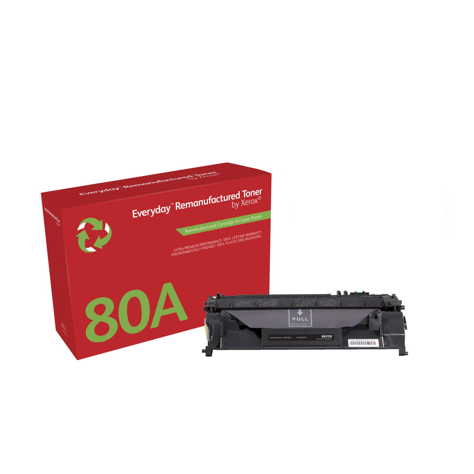 Toner, Remanufactured, 80A, Laser-Drucker, Kartusche