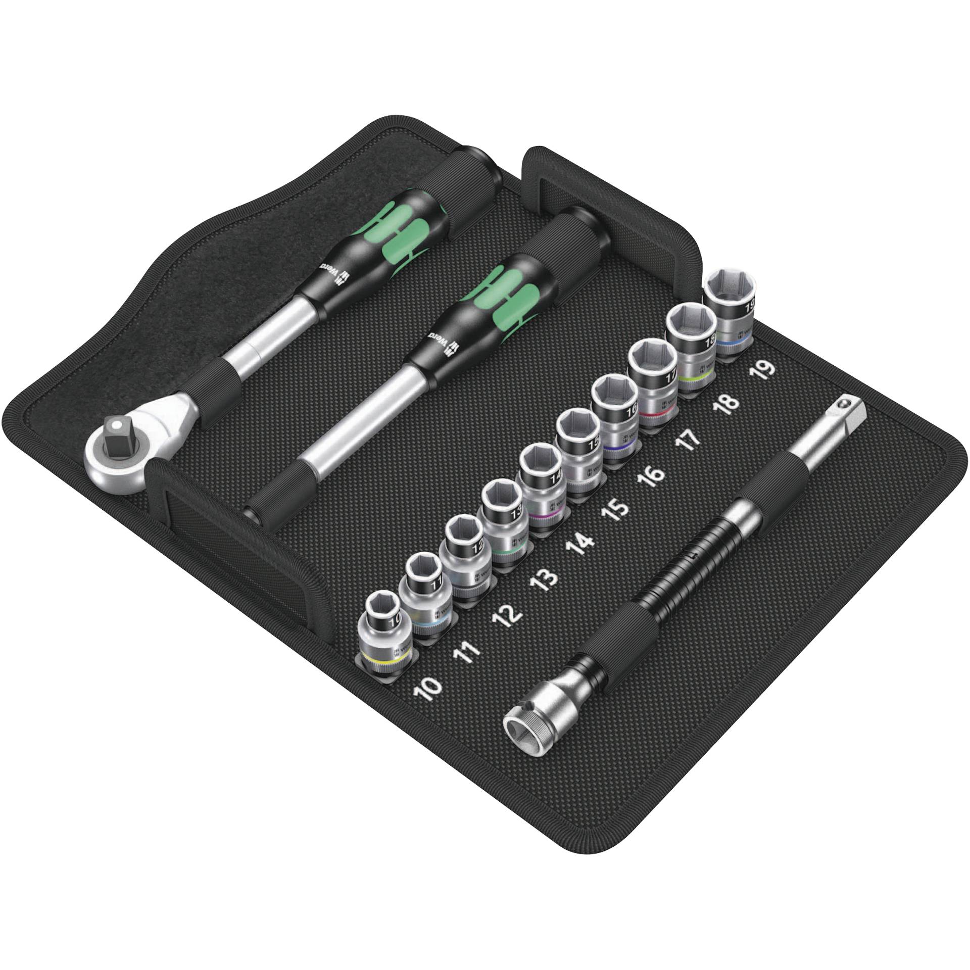 Wera 8006 SC 1 Zyklop Hybrid  Knarrensatz 1/2"-Antrieb metri