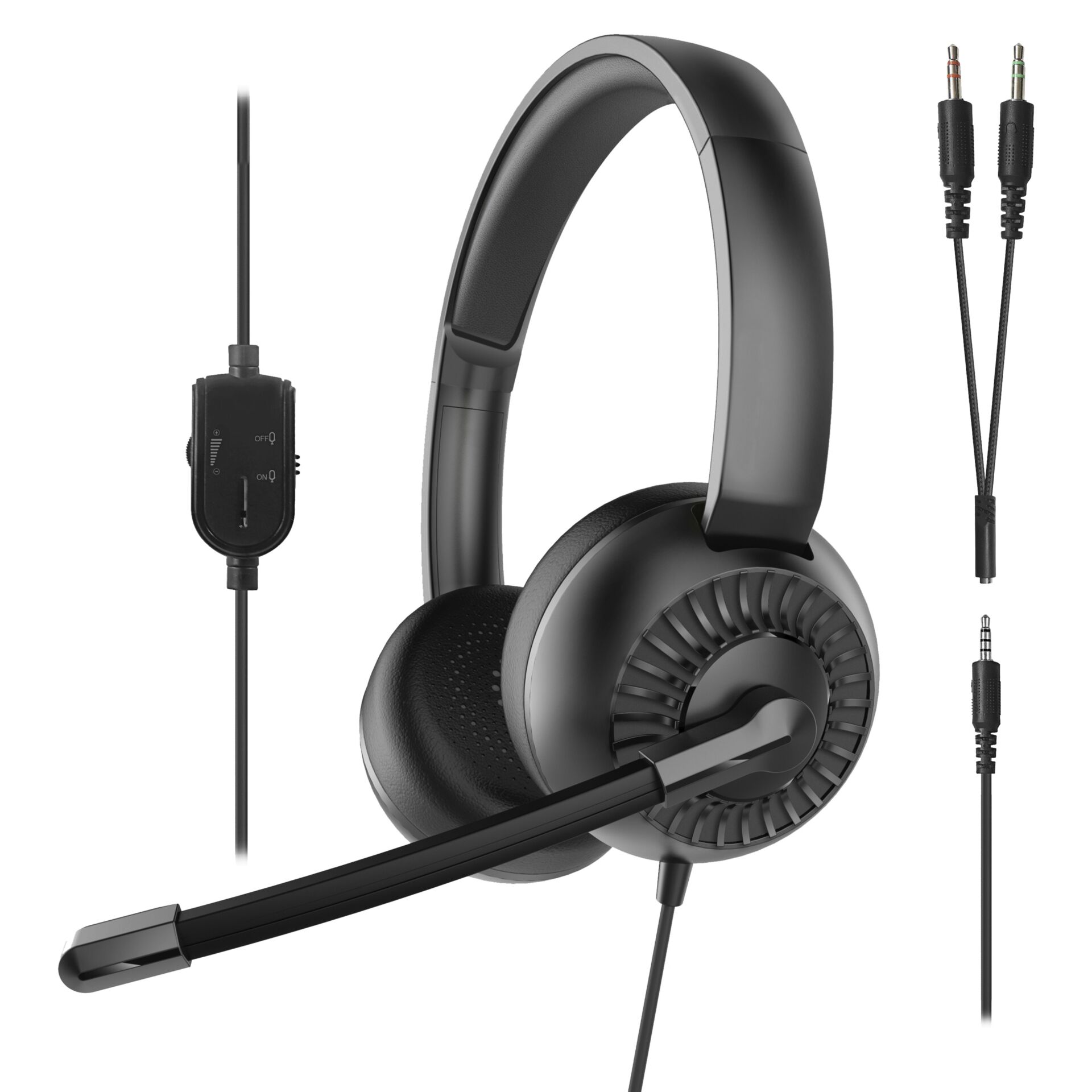 Kopfhörer, Headset, Gaming-Headset, Schwarz, Mikrofon-Headset